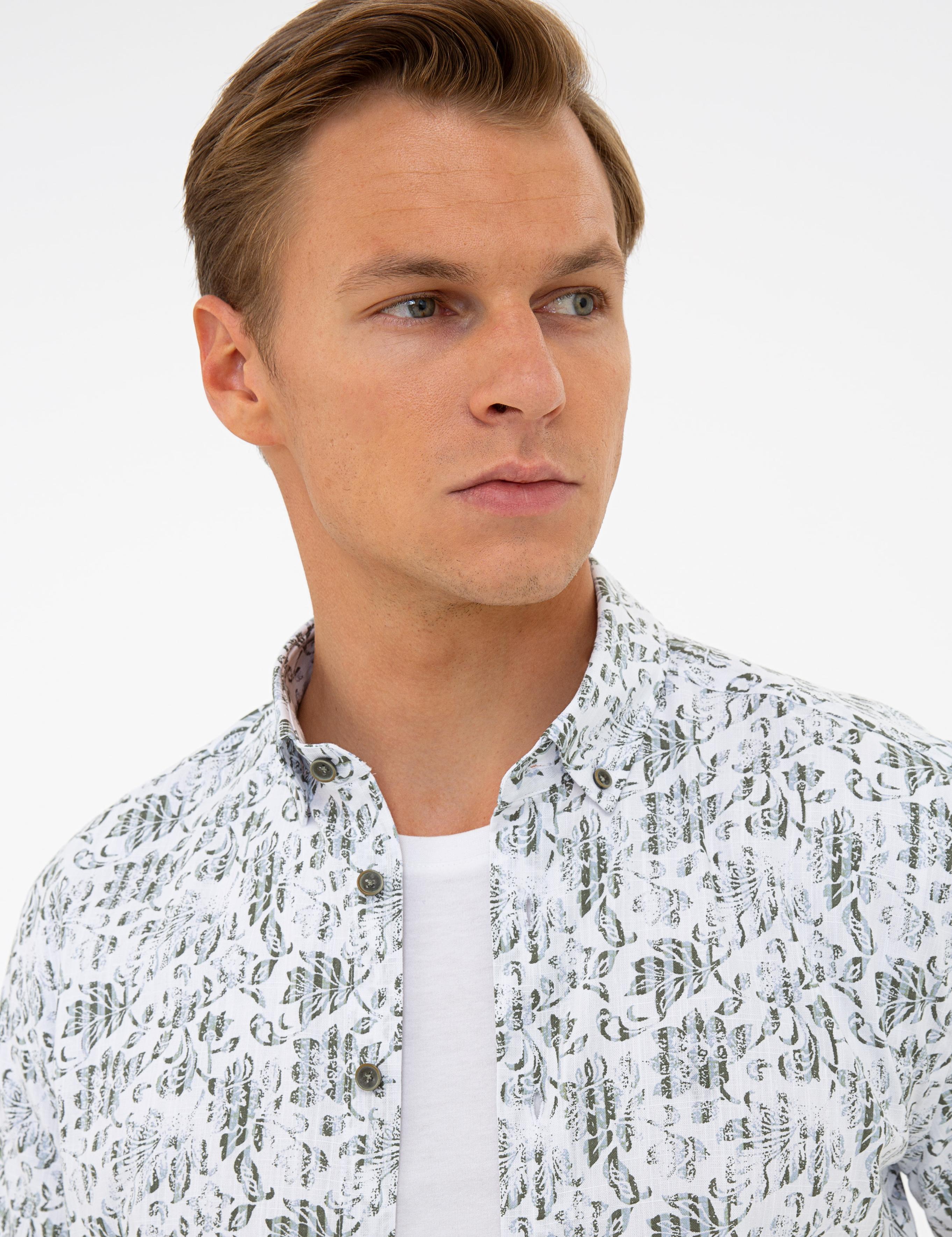 Haki Regular Fit Kısa Kollu Gömlek