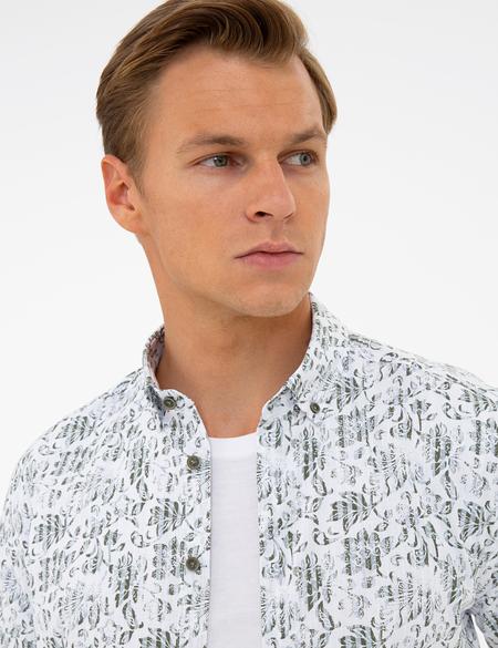 Haki Regular Fit Kısa Kollu Gömlek - 50237329010