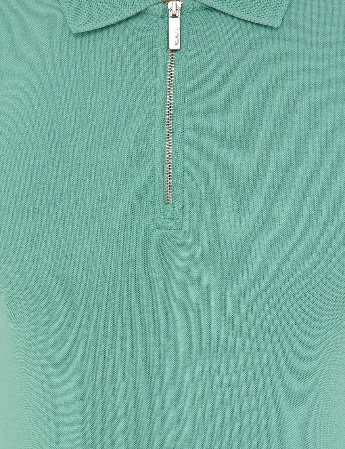 Çağla Slim Fit Fermuar Detaylı Polo Yaka Tişört - 50236005014