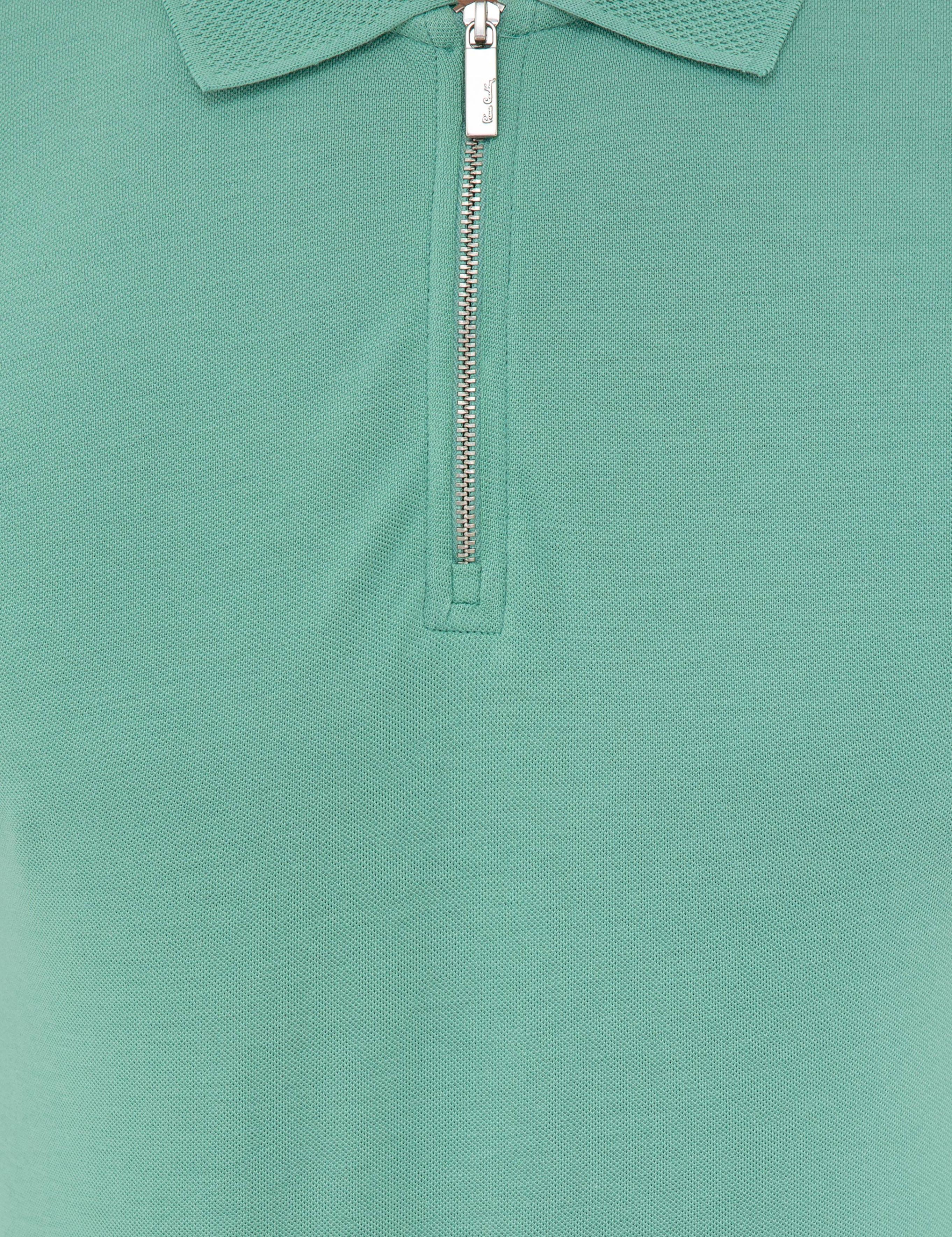 Çağla Slim Fit Fermuar Detaylı Polo Yaka Tişört