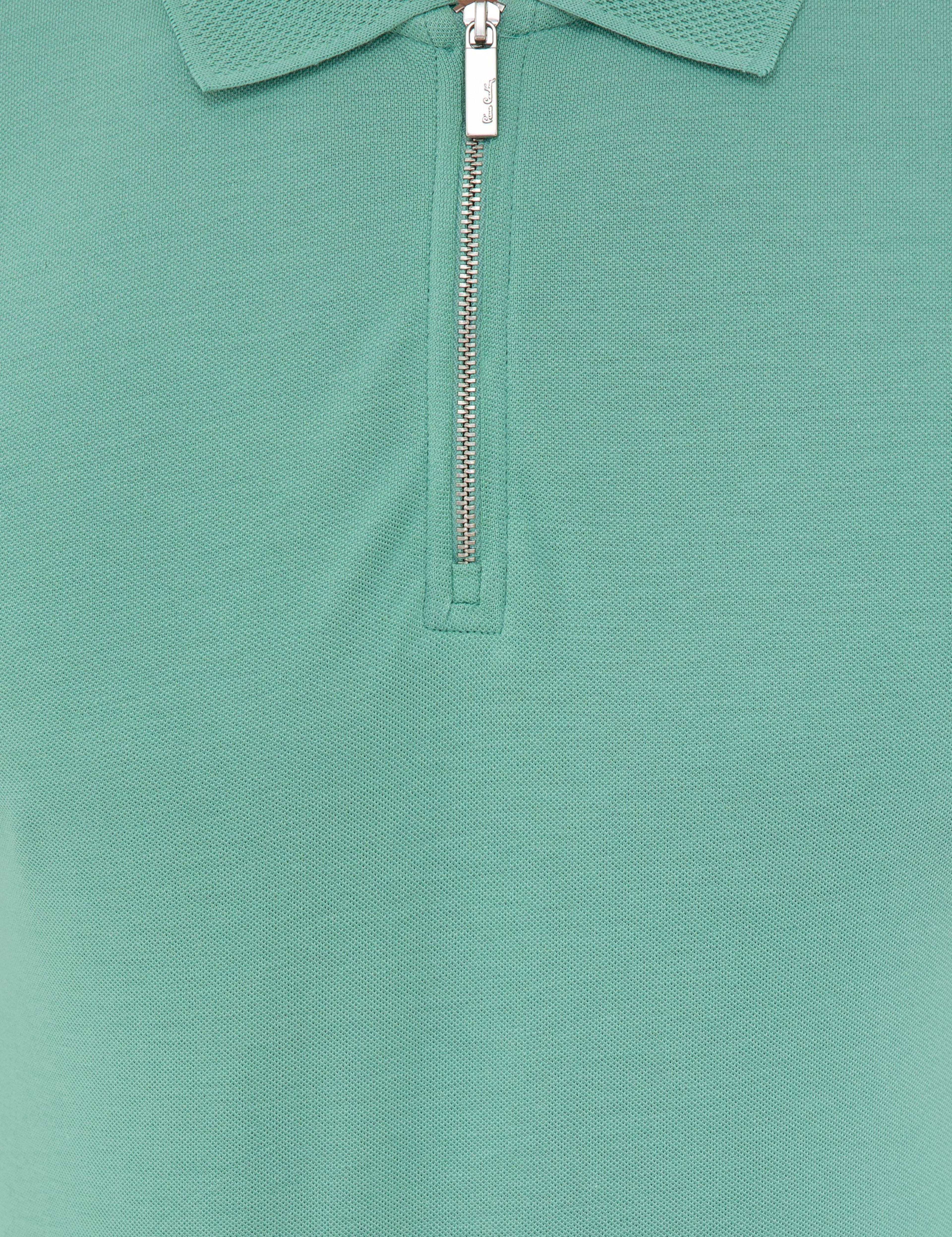 Çağla Slim Fit Fermuar Detaylı Polo Yaka Tişört - Image 5