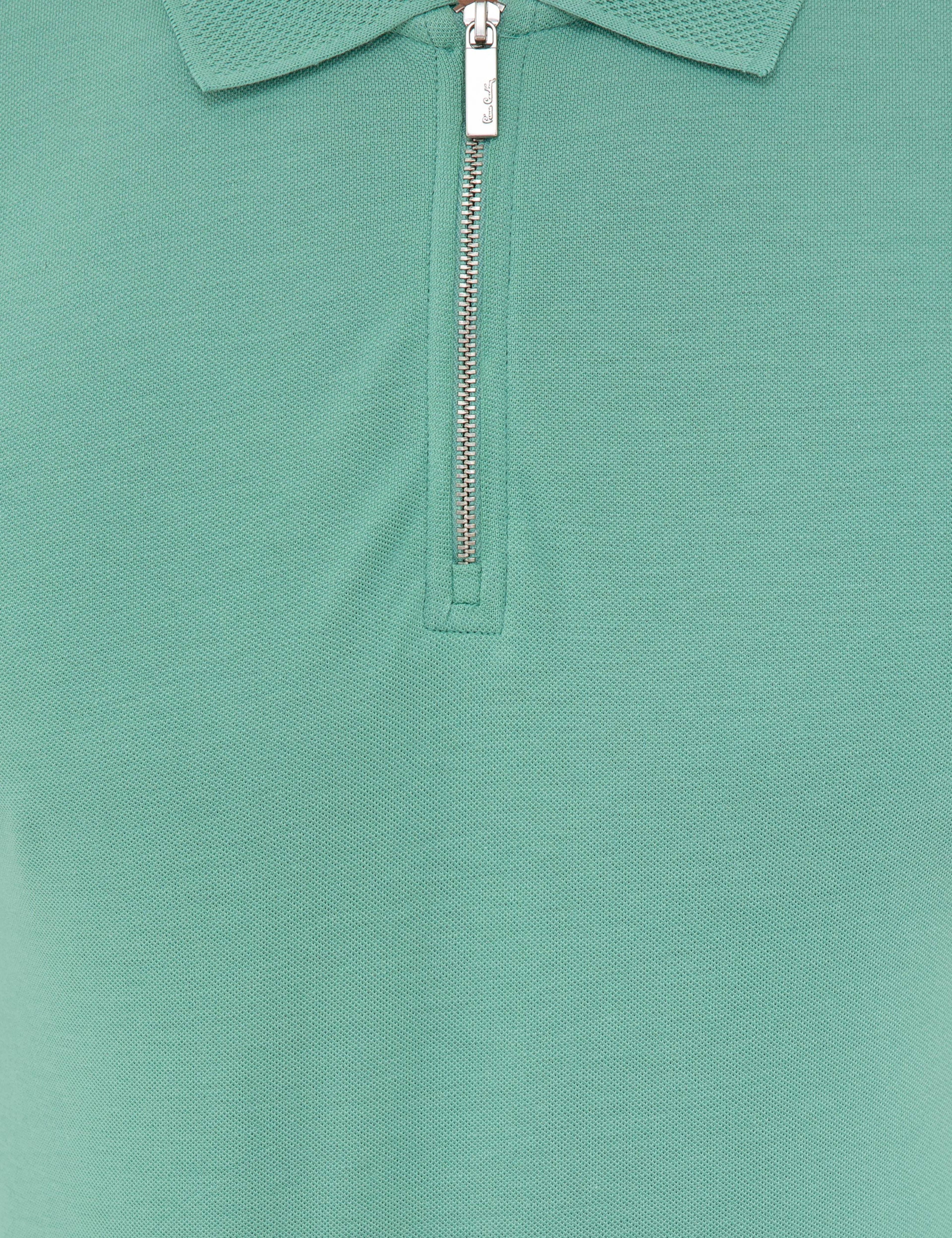 Çağla Slim Fit Fermuar Detaylı Polo Yaka Tişört