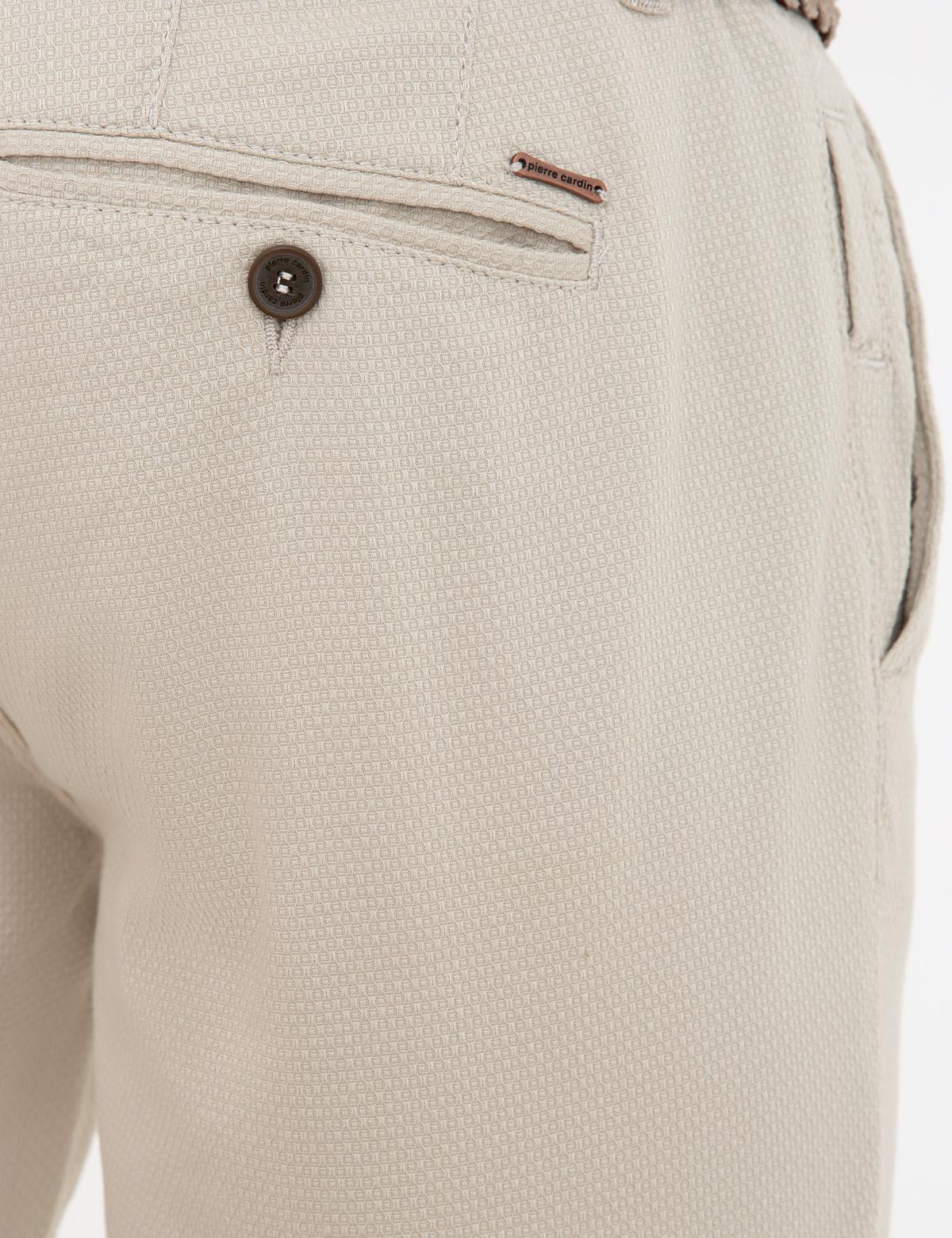 Bej Slim Fit Kanvas Pantolon - 50240326079