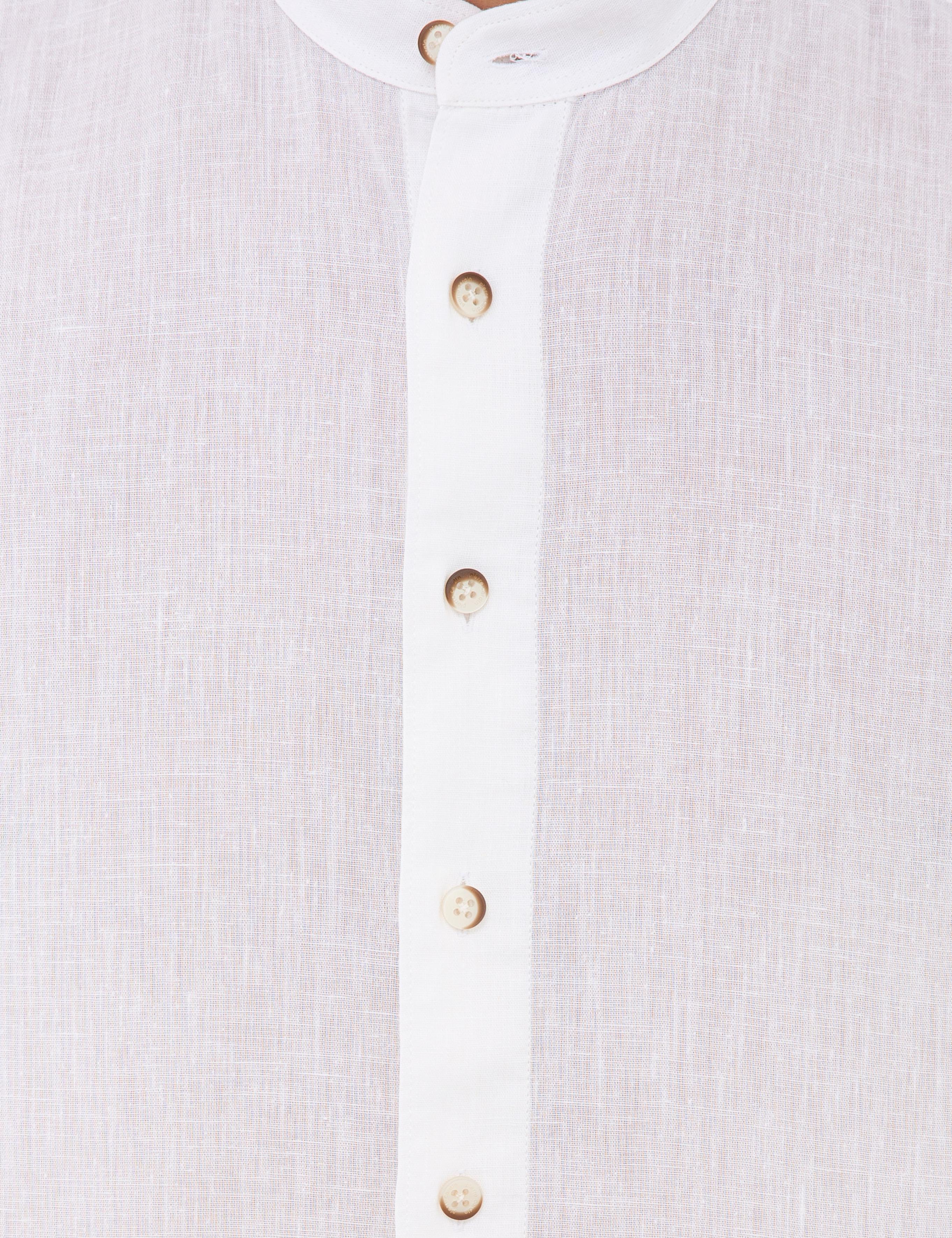 Beyaz Regular Fit Uzun Kollu Gömlek