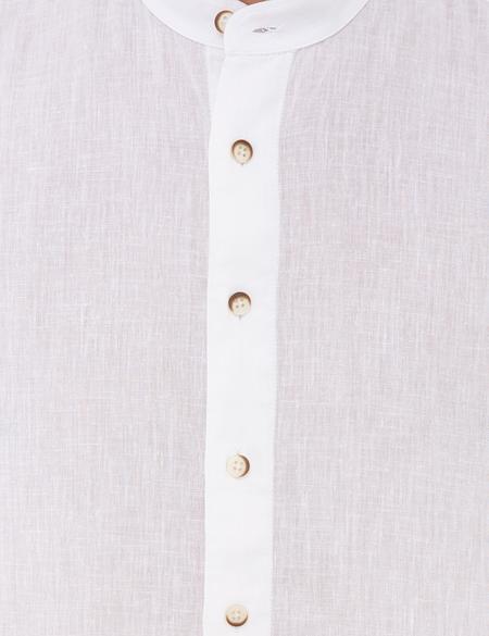 Beyaz Regular Fit Uzun Kollu Gömlek - 50232976041
