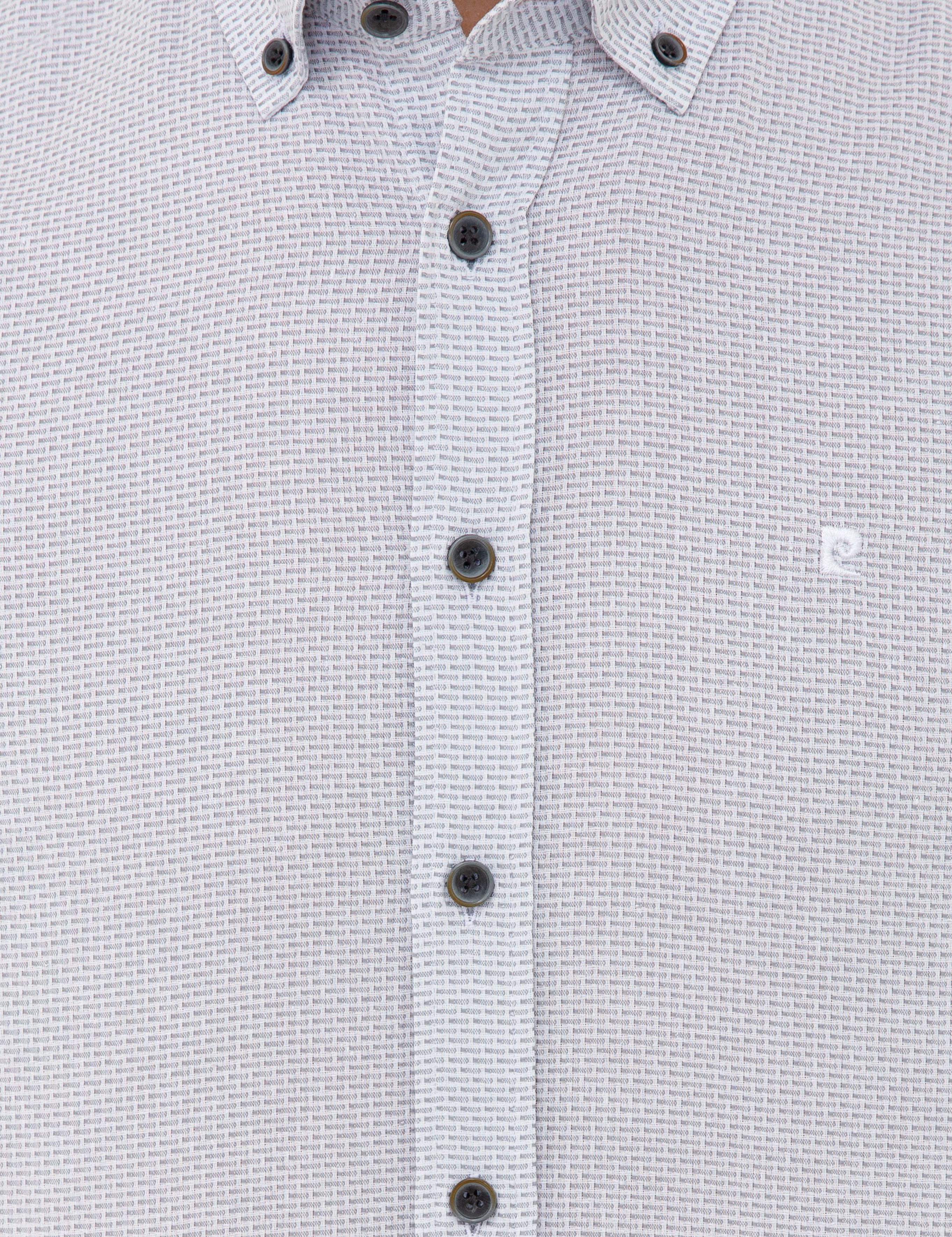 Gri Slim Fit Uzun Kollu Gömlek