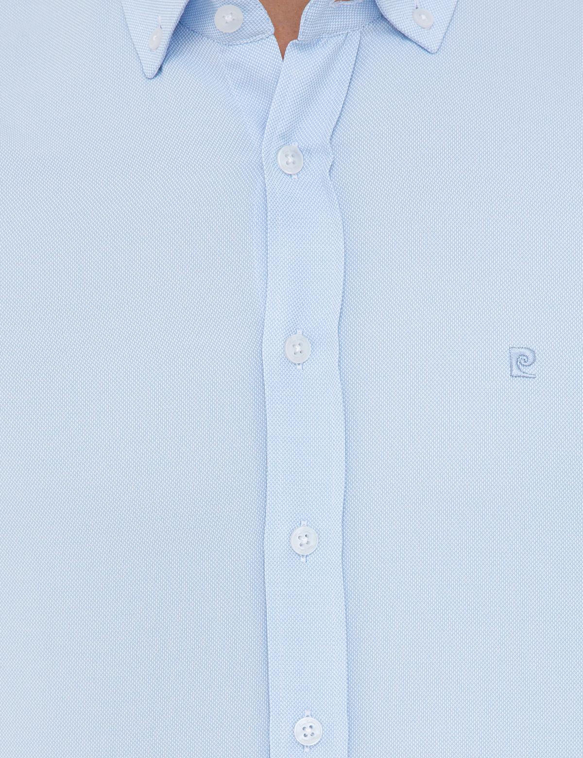 Açık Mavi Slim Fit Oxford Gömlek - 50240379070