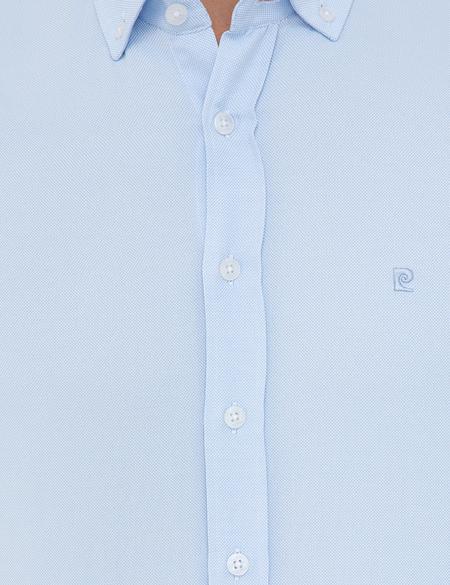 Açık Mavi Slim Fit Oxford Gömlek - 50240379070