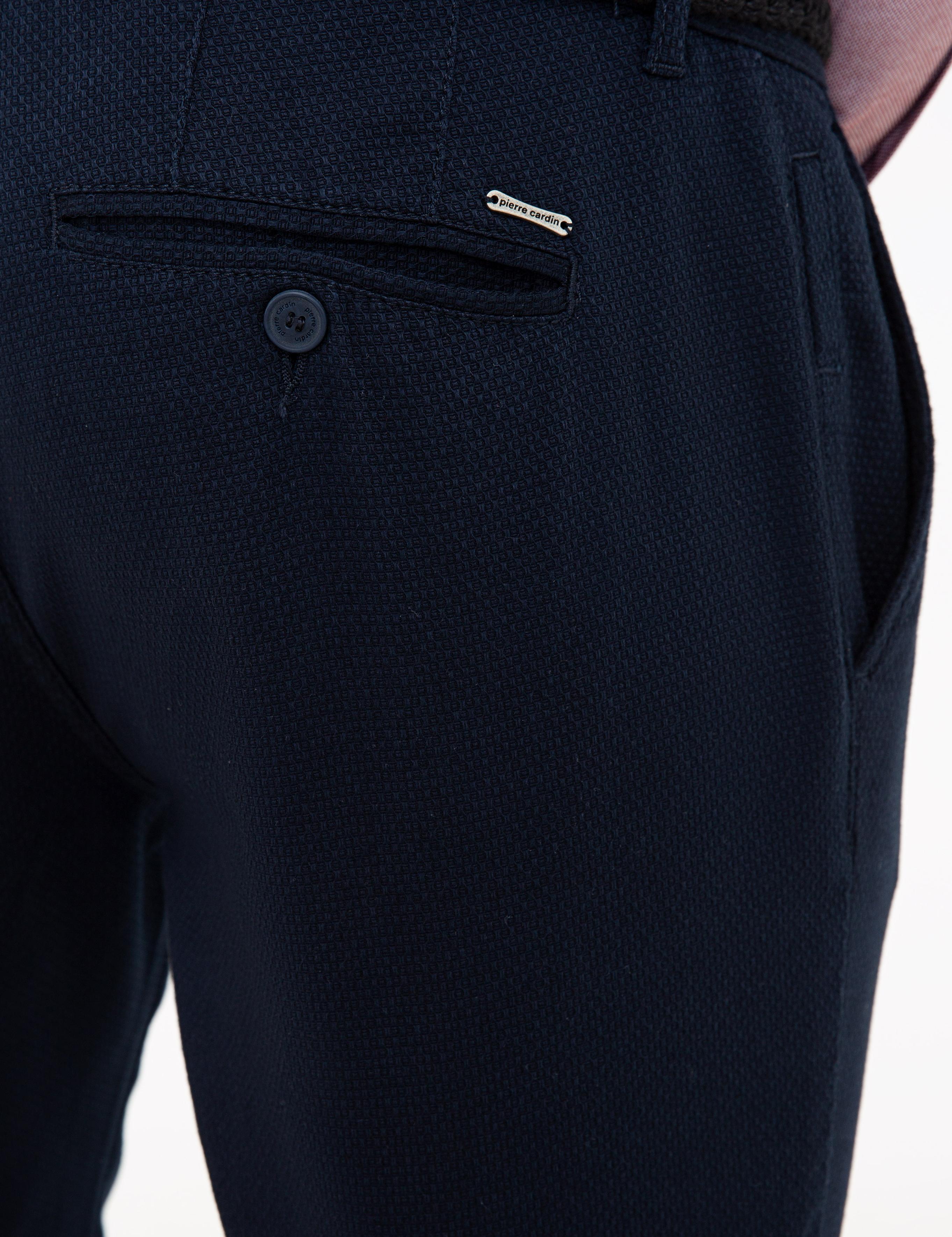 Lacivert Slim Fit Chino Pantolon