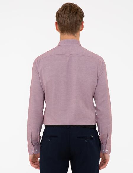 Bordo Slim Fit Oxford Gömlek - 50240379025