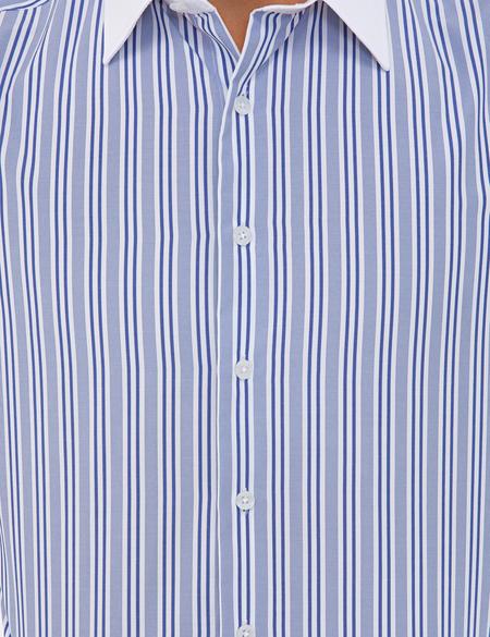 Lacivert Slim Fit Uzun Kollu Gömlek - 50236735002