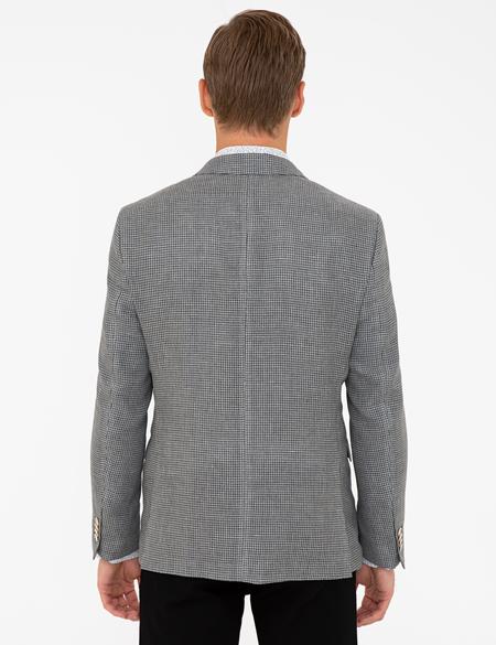 Siyah Slim Fit Ceket - 50233698005