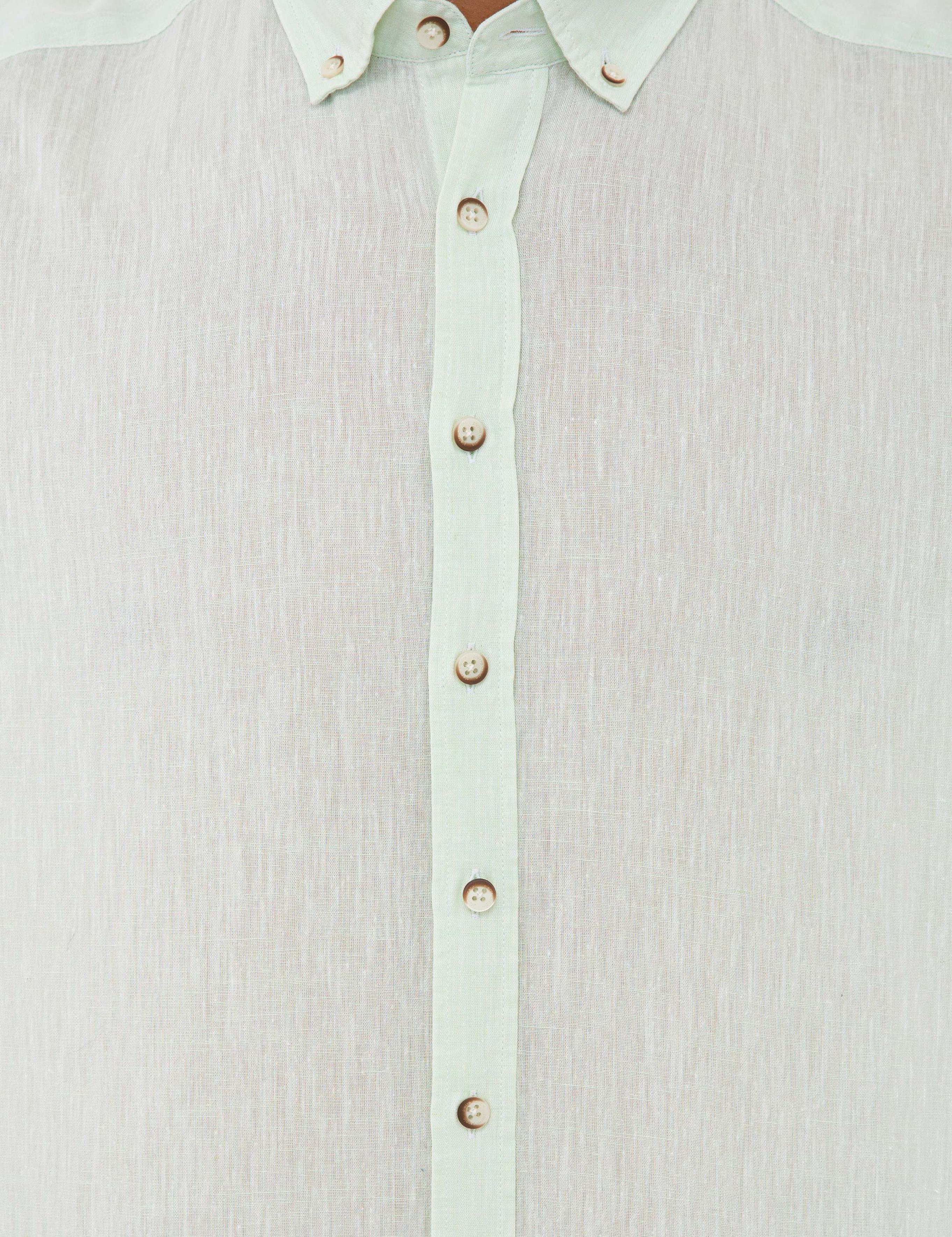 Açık Yeşil Regular Fit Uzun Kollu Gömlek