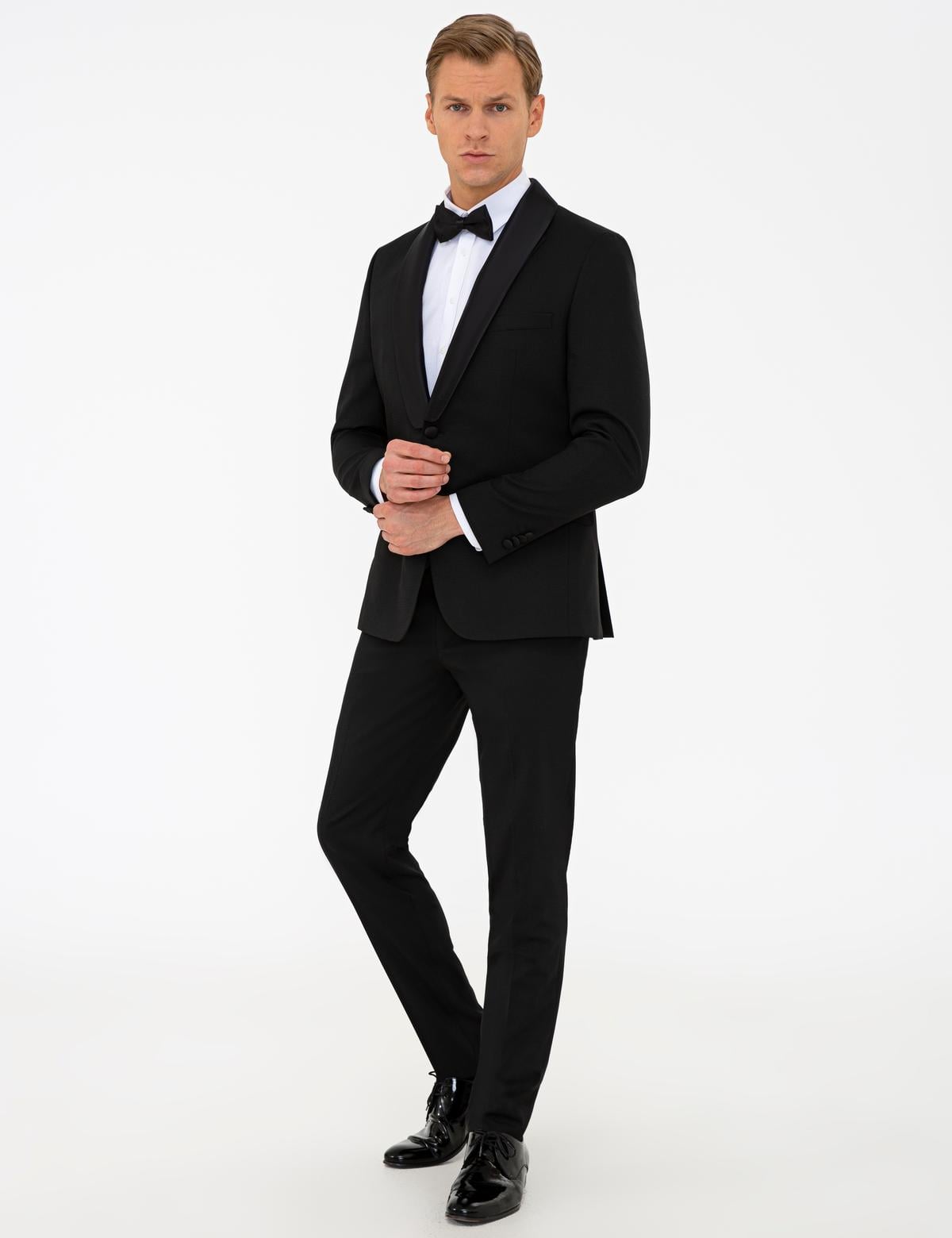 Siyah Ex. Slim Fit Smokin - 50238679017