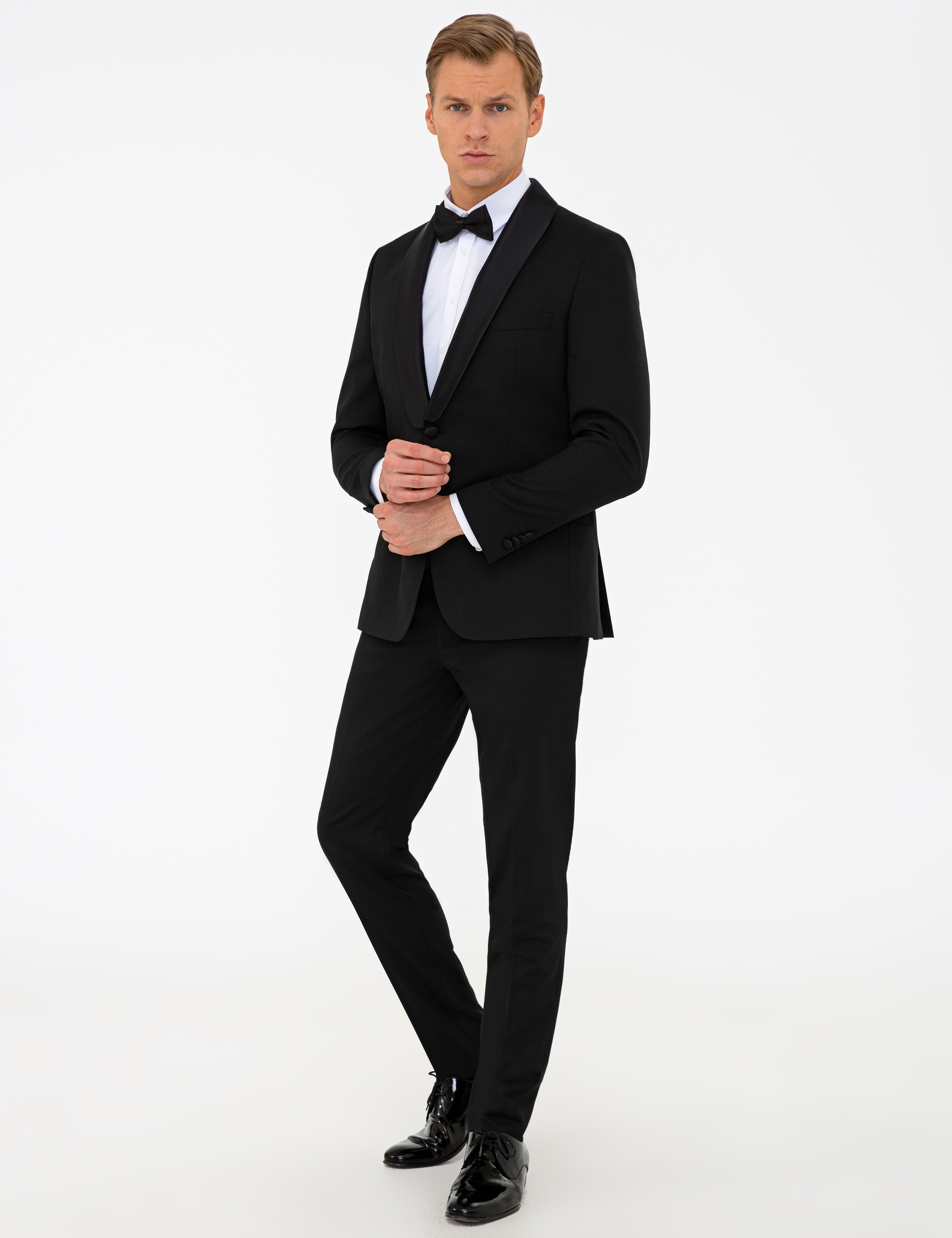Siyah Ex. Slim Fit Smokin - Image 4
