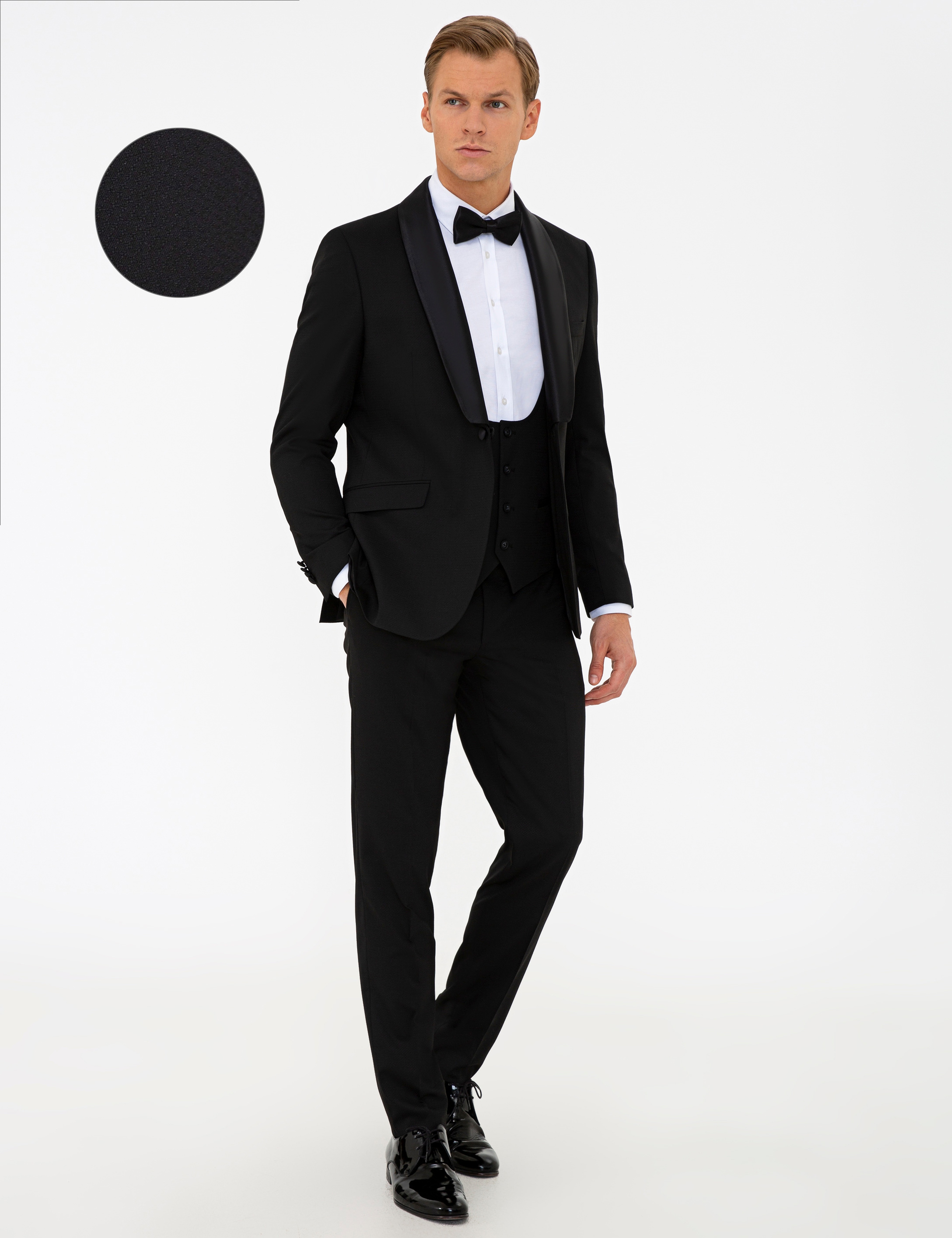 Siyah Ex. Slim Fit Smokin - Image 1