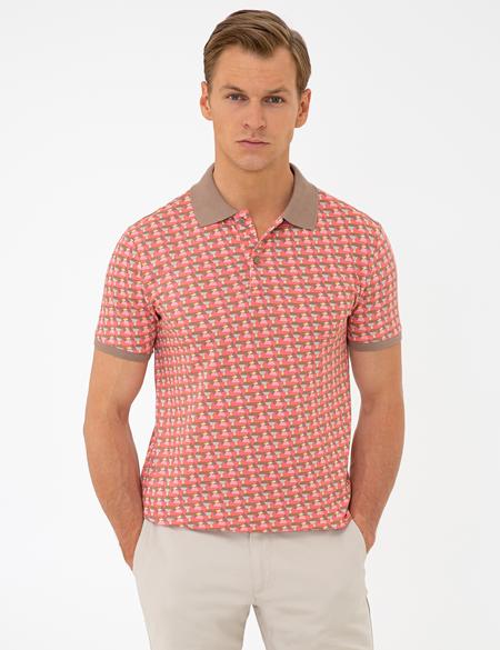 Kırmızı Slim Fit Polo Yaka Tişört - 50232427151