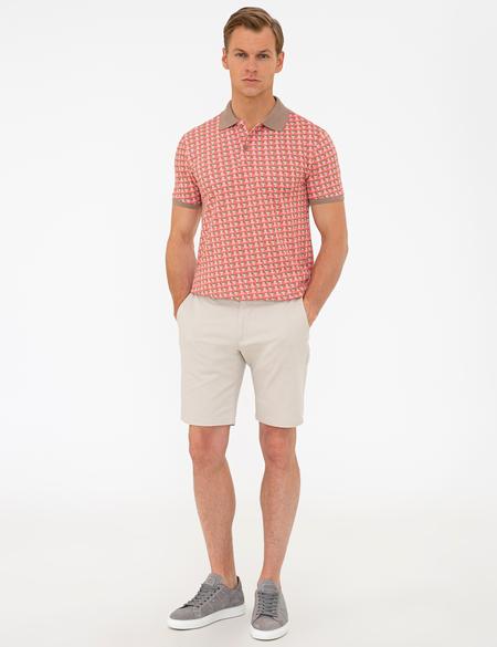 Kırmızı Slim Fit Polo Yaka Tişört - 50232427151