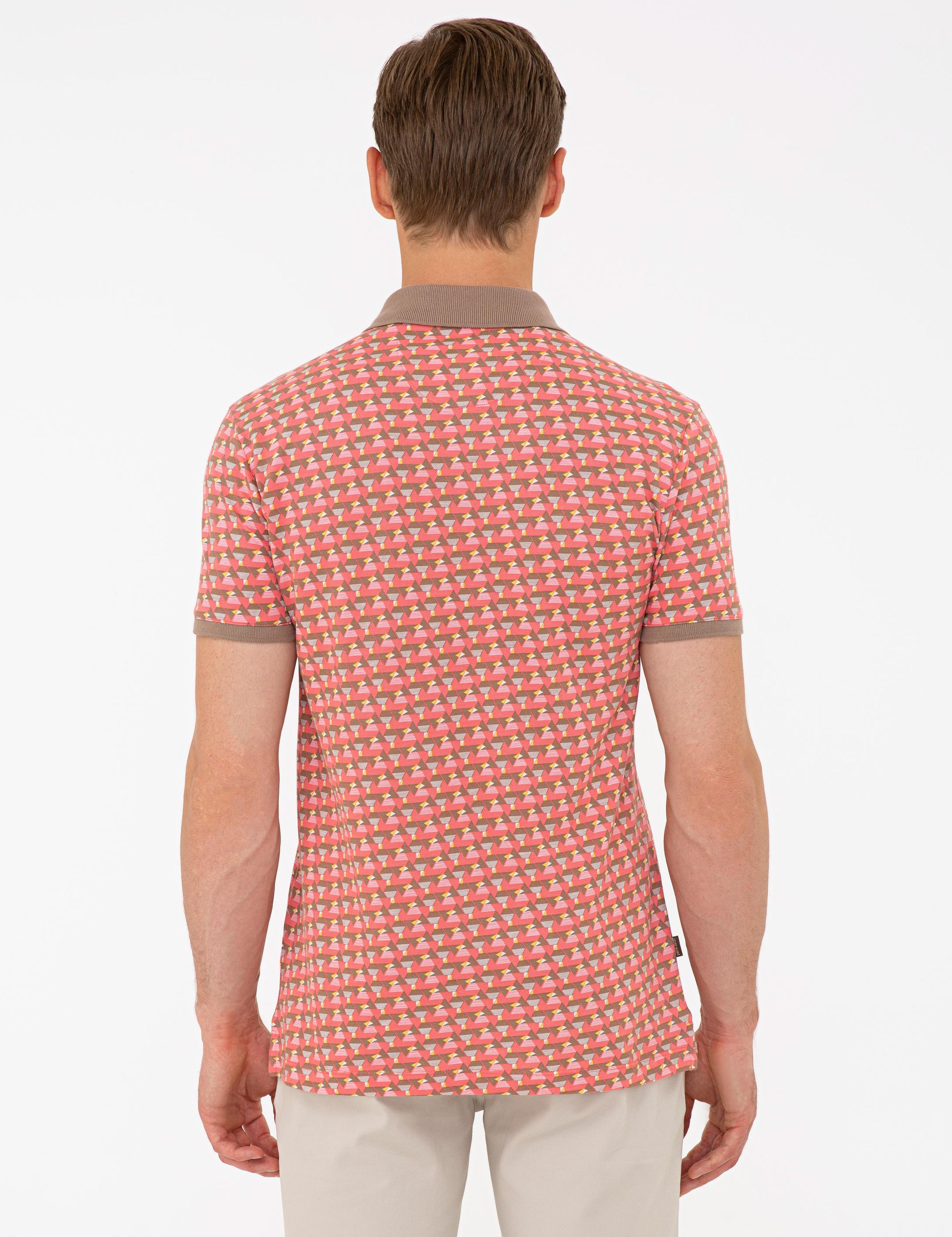 Kırmızı Slim Fit Polo Yaka Tişört