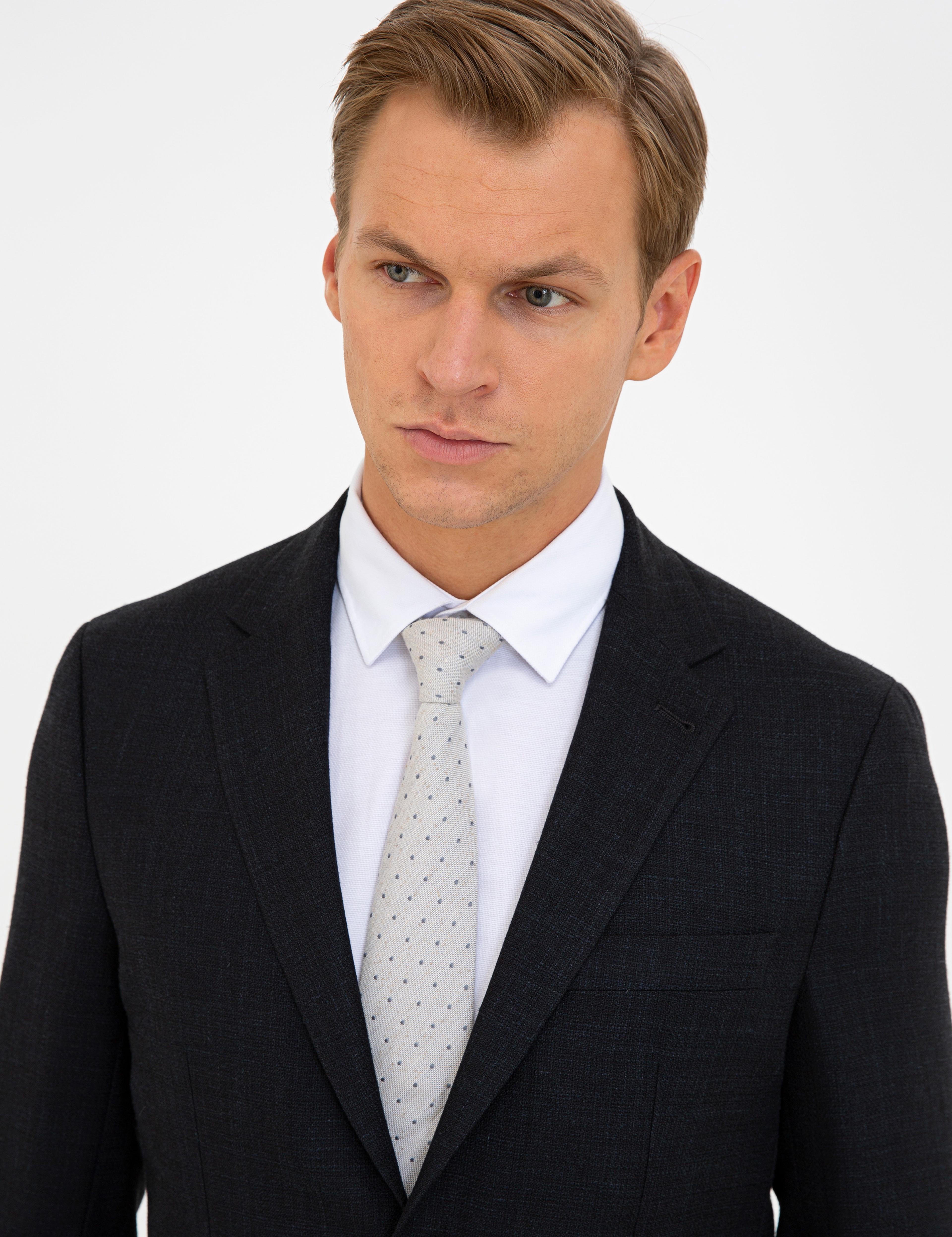 Siyah Slim Fit Ceket - Image 3
