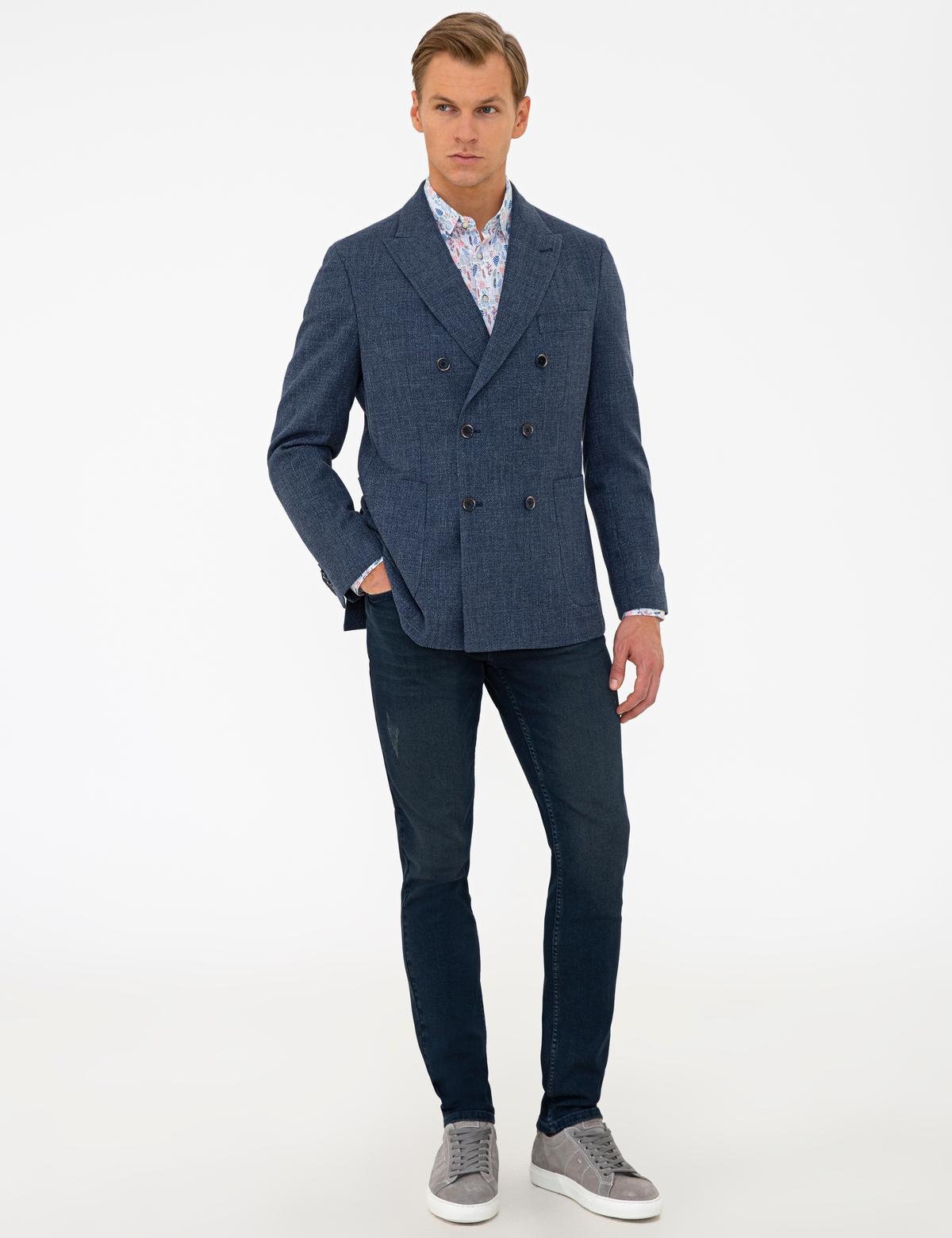 Mavi Slim Fit Kruvaze Ceket - 50233785014