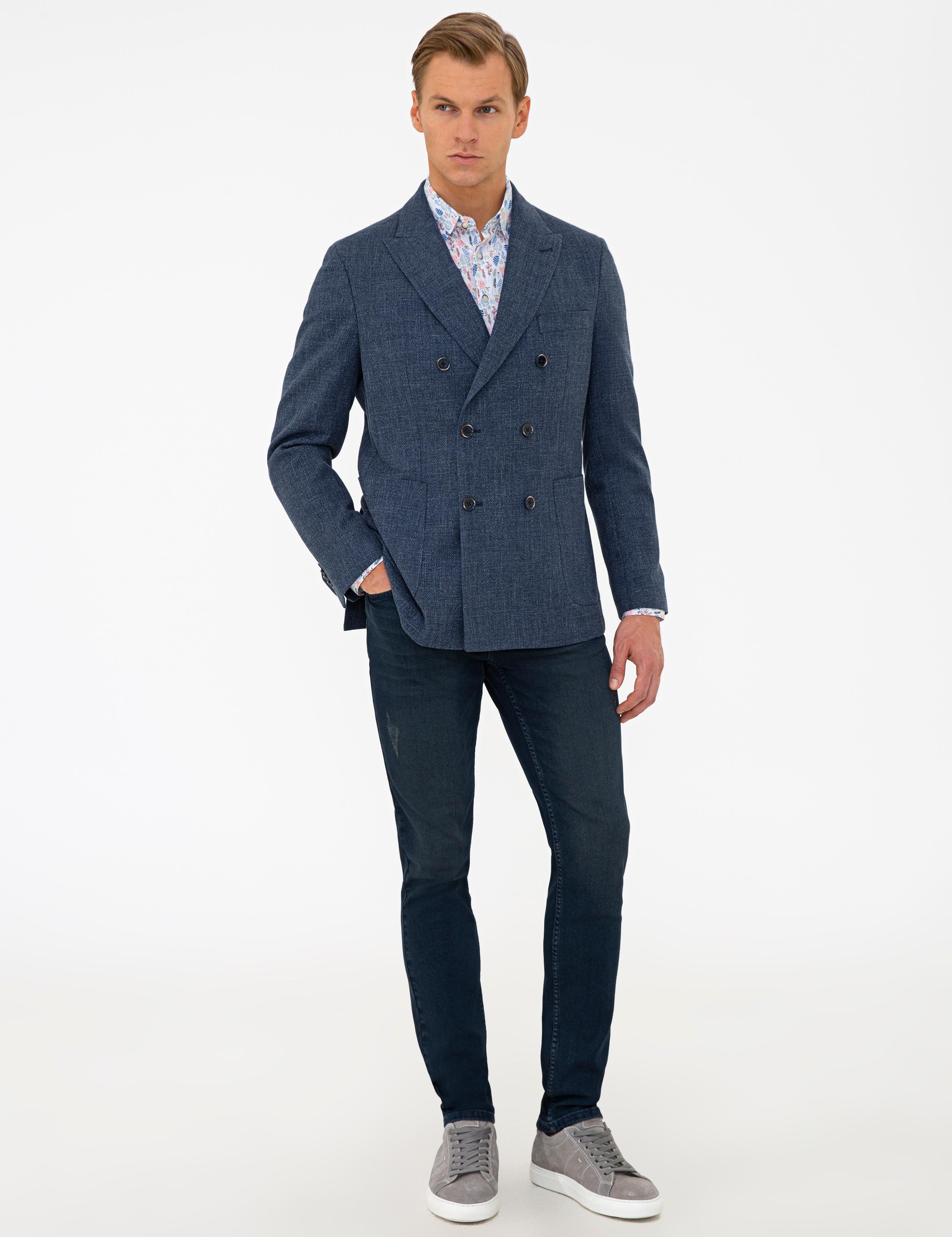 Mavi Slim Fit Kruvaze Ceket