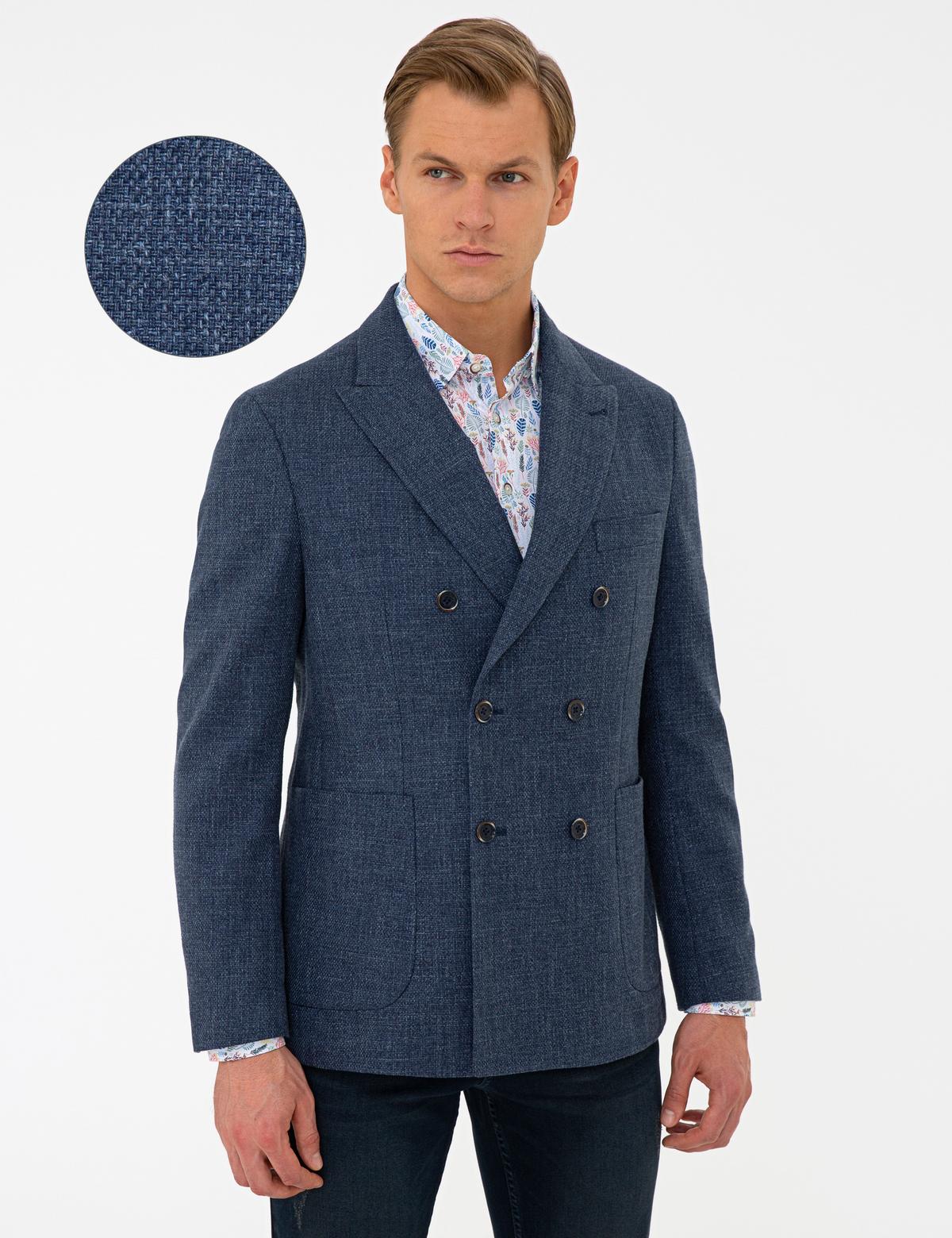 Mavi Slim Fit Kruvaze Ceket