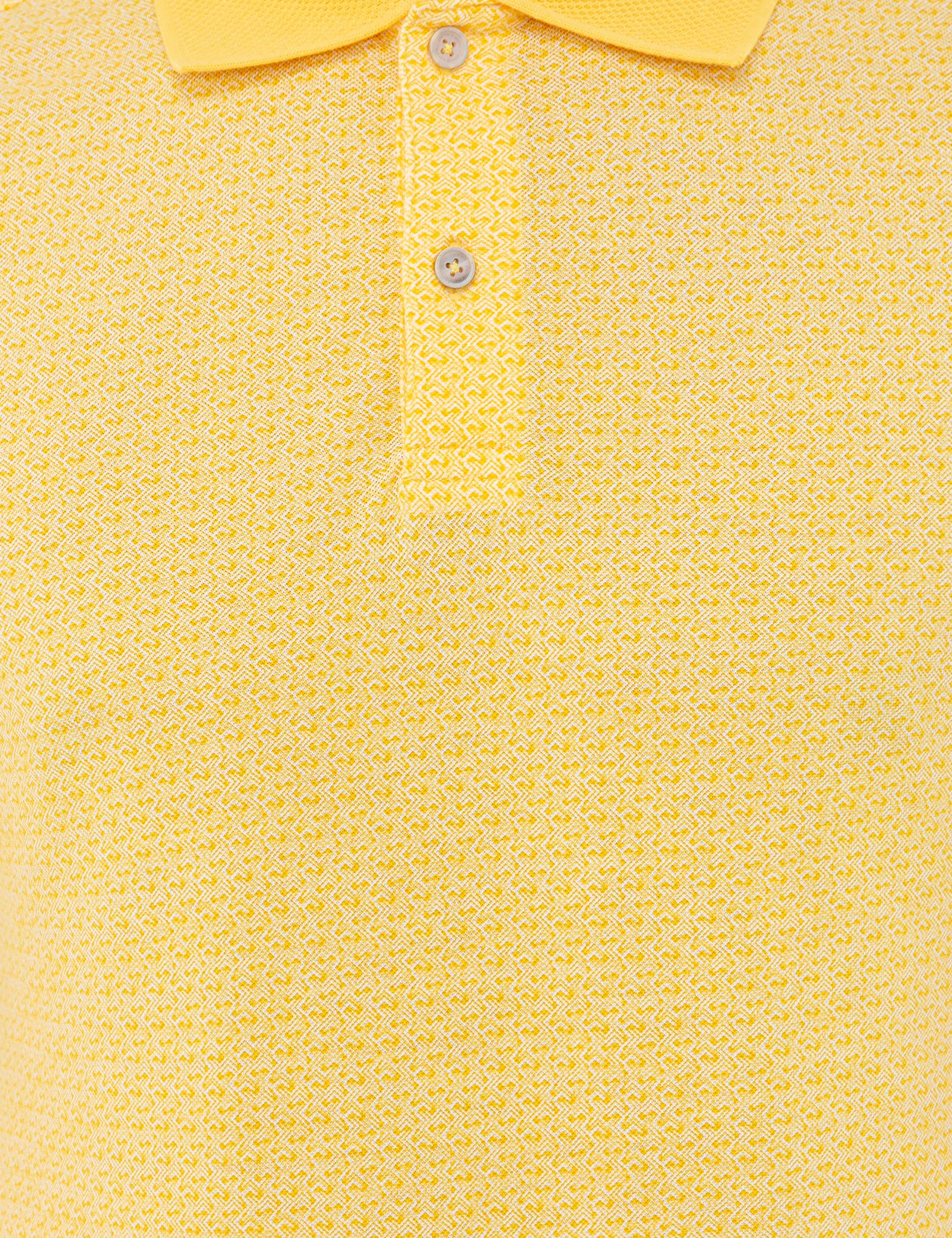 Sarı Slim Fit Polo Yaka Tişört - Image 5