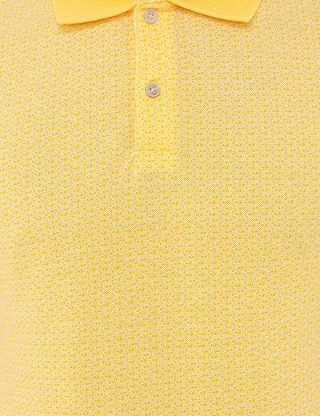 Sarı Slim Fit Polo Yaka Tişört - 50232434174
