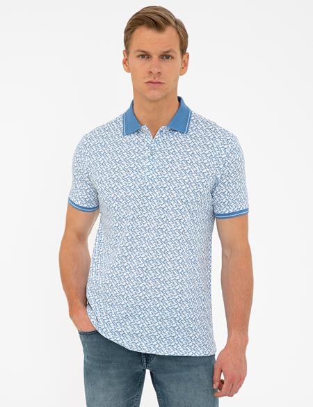 Koyu Mint Slim Fit Polo Yaka Tişört - 50232386157