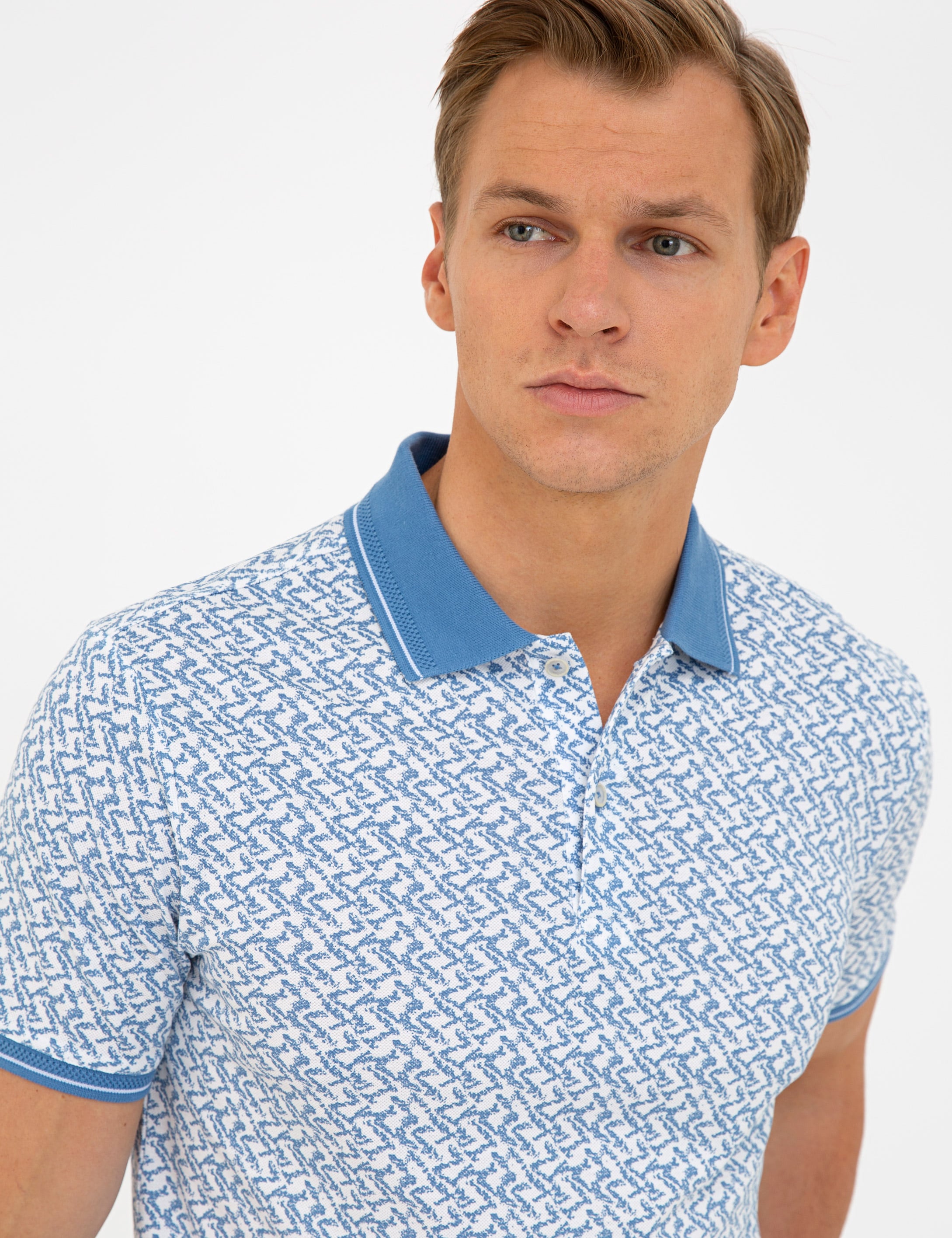 Koyu Mint Slim Fit Polo Yaka Tişört - Image 2