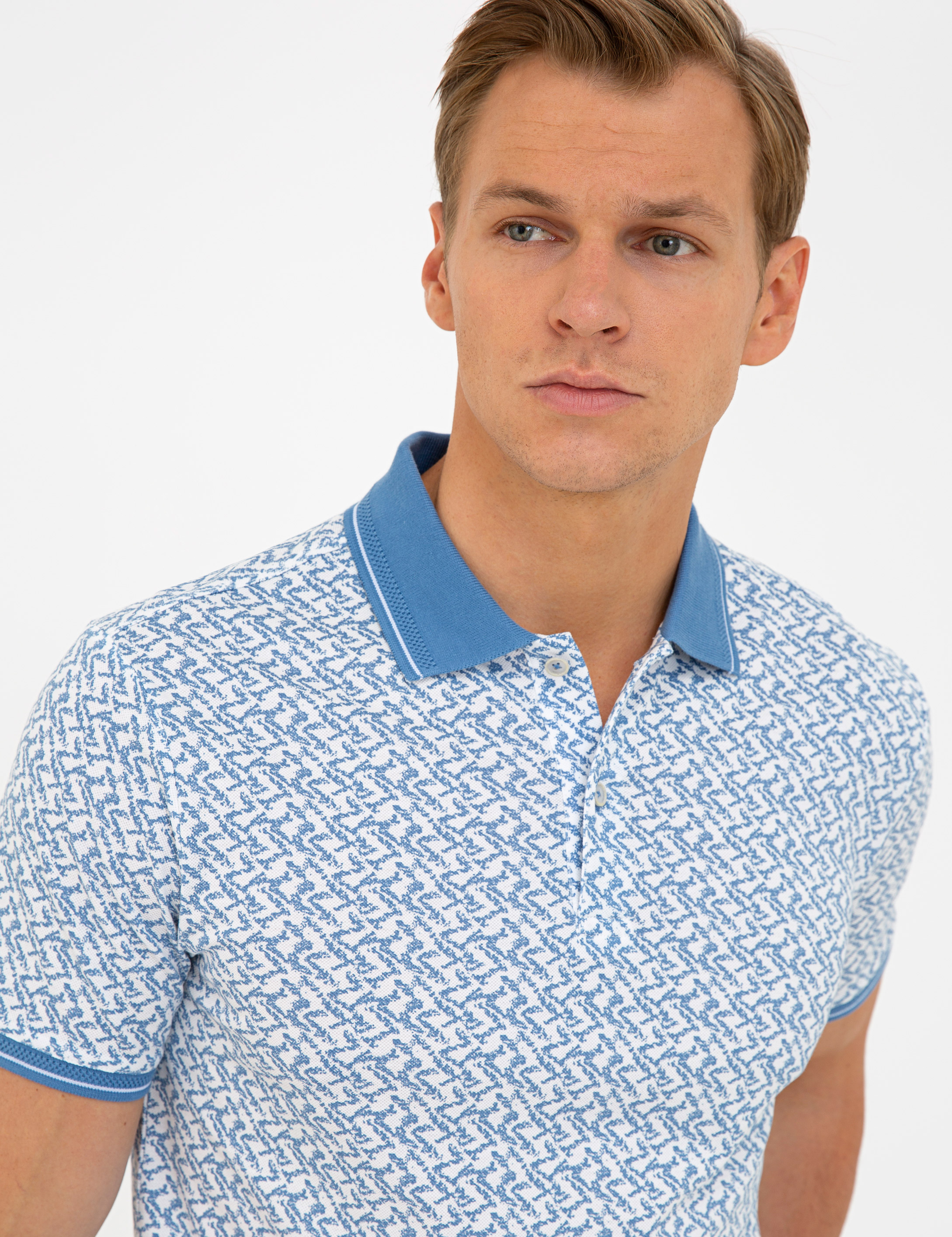 Koyu Mint Slim Fit Polo Yaka Tişört