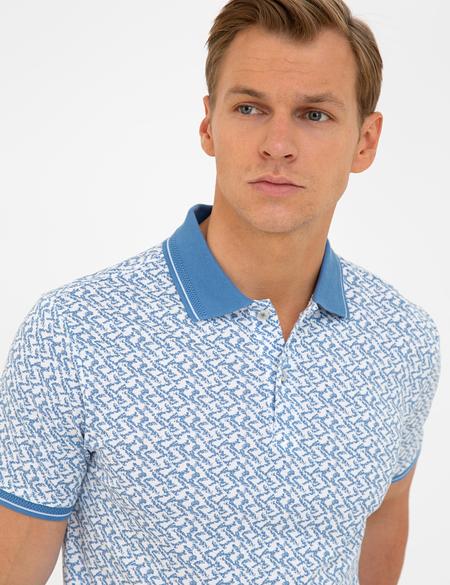 Koyu Mint Slim Fit Polo Yaka Tişört - 50232386157