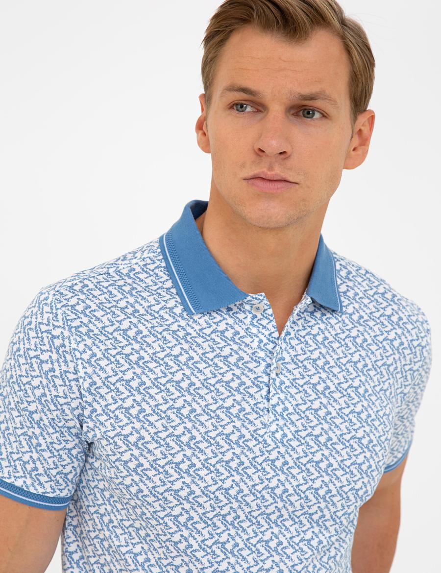 Koyu Mint Slim Fit Polo Yaka Tişört