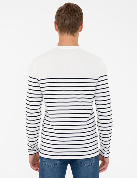 Beyaz Slim Fit Sweatshirt - 50232435001