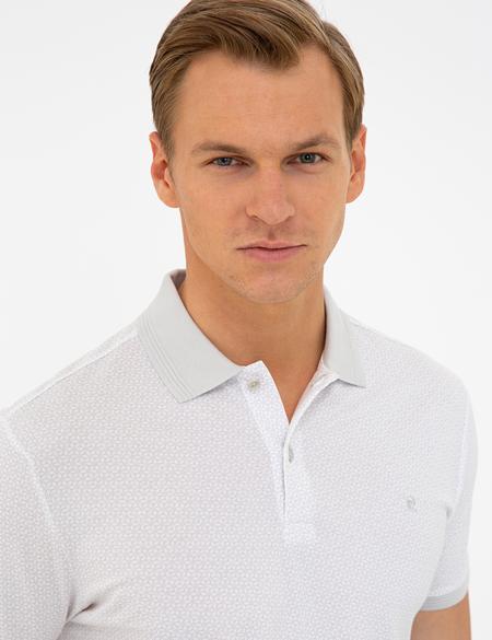 Gri Slim Fit Polo Yaka Tişört - 50232402158