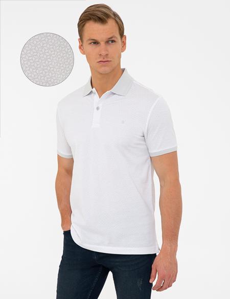 Gri Slim Fit Polo Yaka Tişört - 50232402158