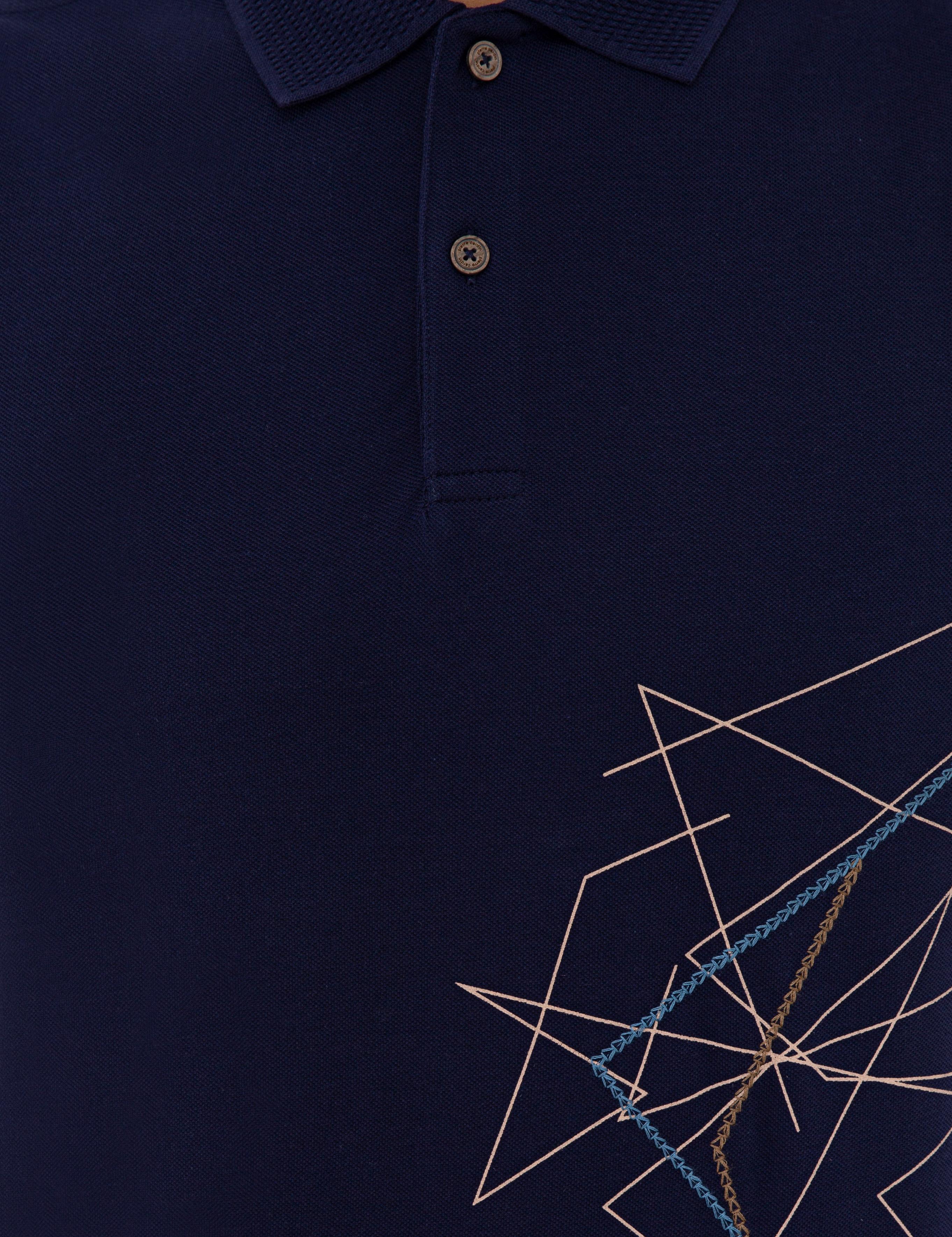 Koyu Lacivert Slim Fit Polo Yaka Tişört