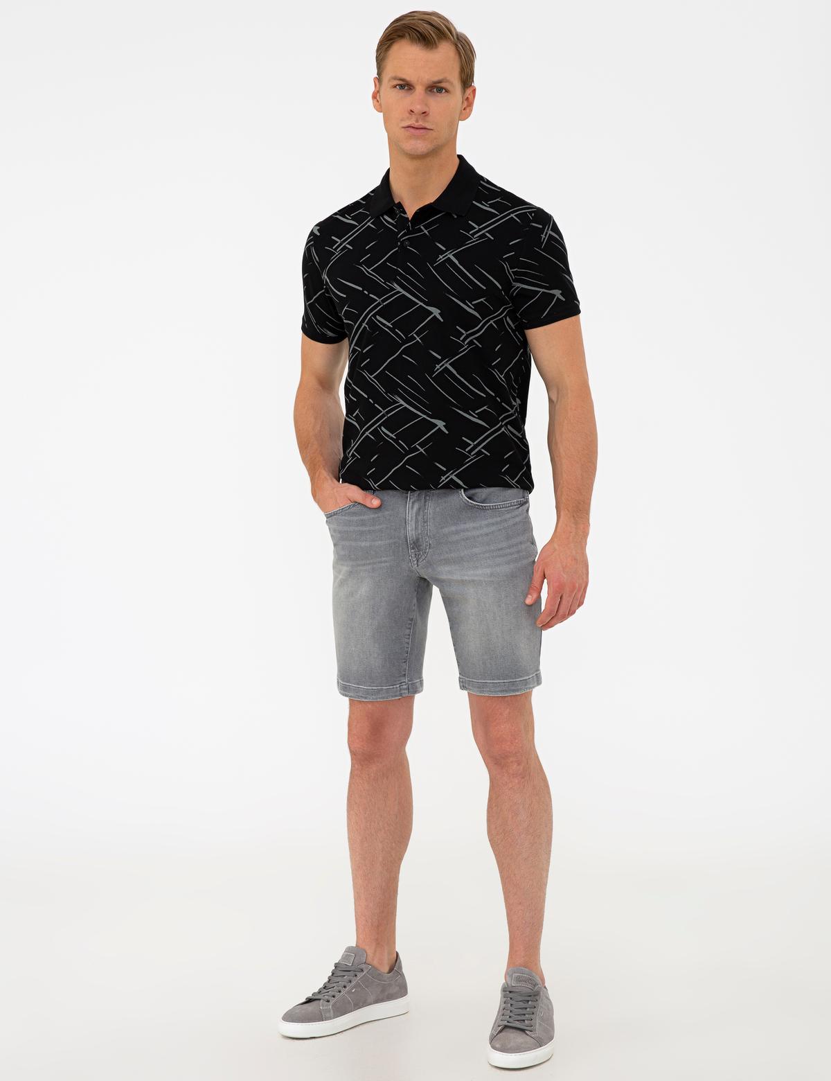 Gri Jean Şort - 50236014003