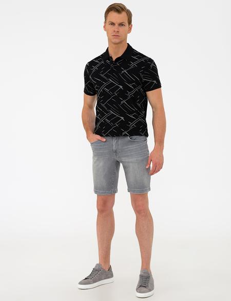 Gri Jean Şort - 50236014003