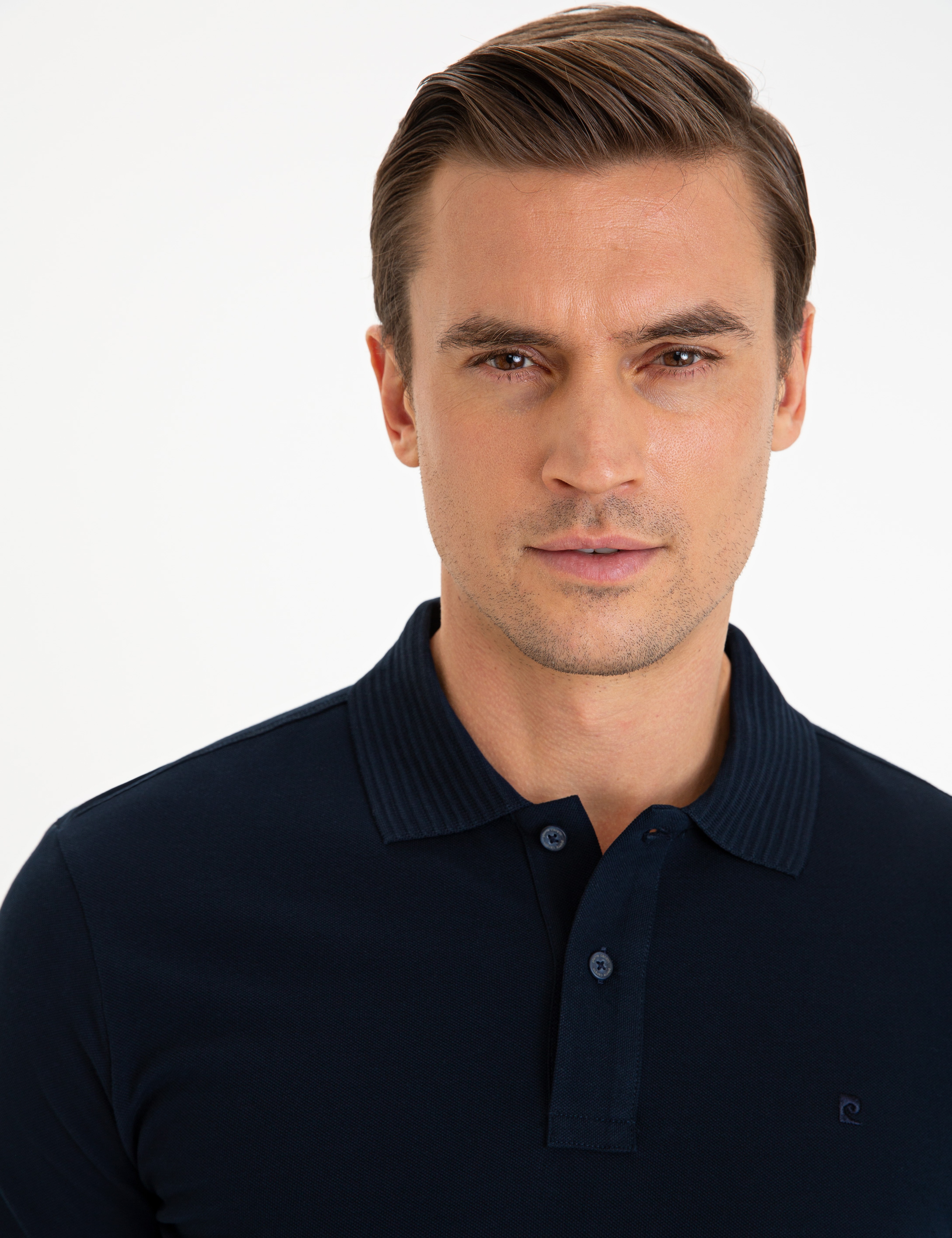 Koyu Lacivert Slim Fit Basic Tişört