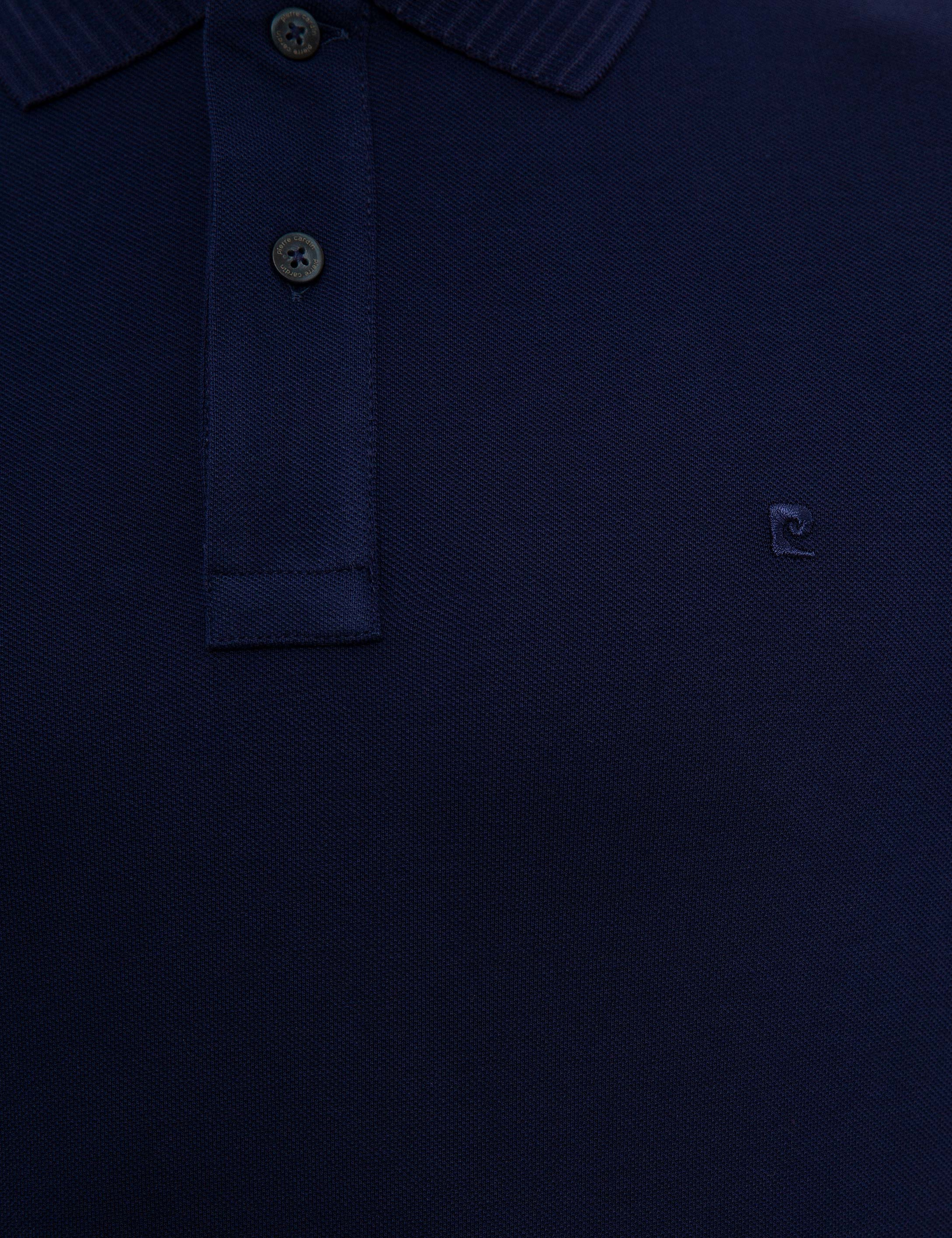 Lacivert Slim Fit Basic Tişört - Image 5