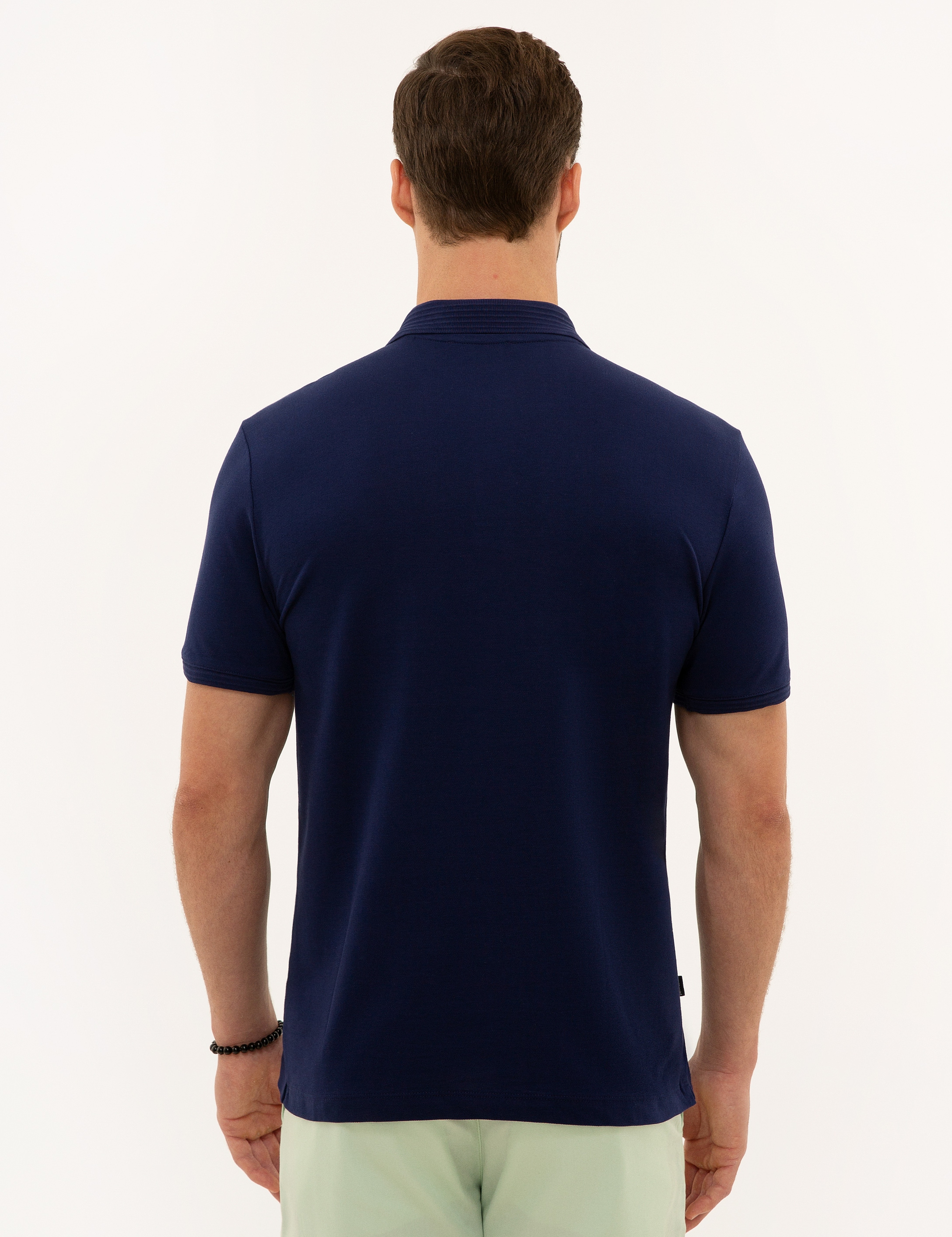 Lacivert Slim Fit Basic Tişört