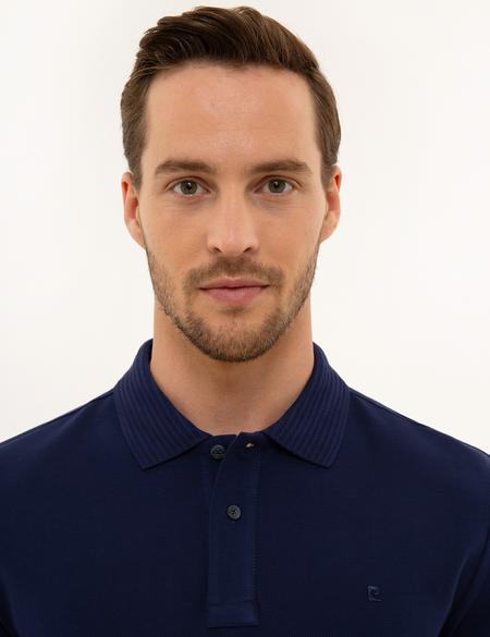 Lacivert Slim Fit Basic Tişört - 50218589162