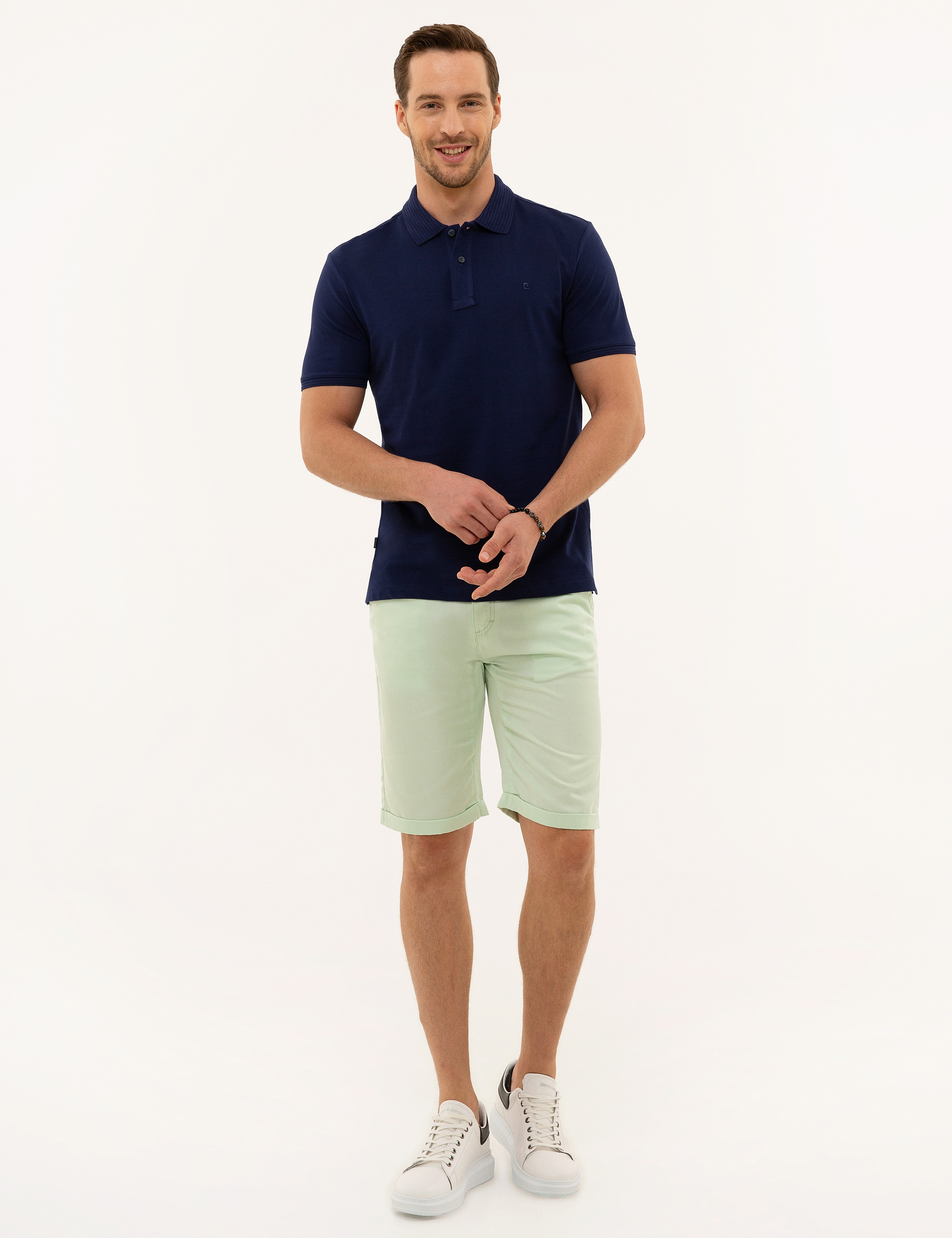 Lacivert Slim Fit Basic Tişört - Image 4