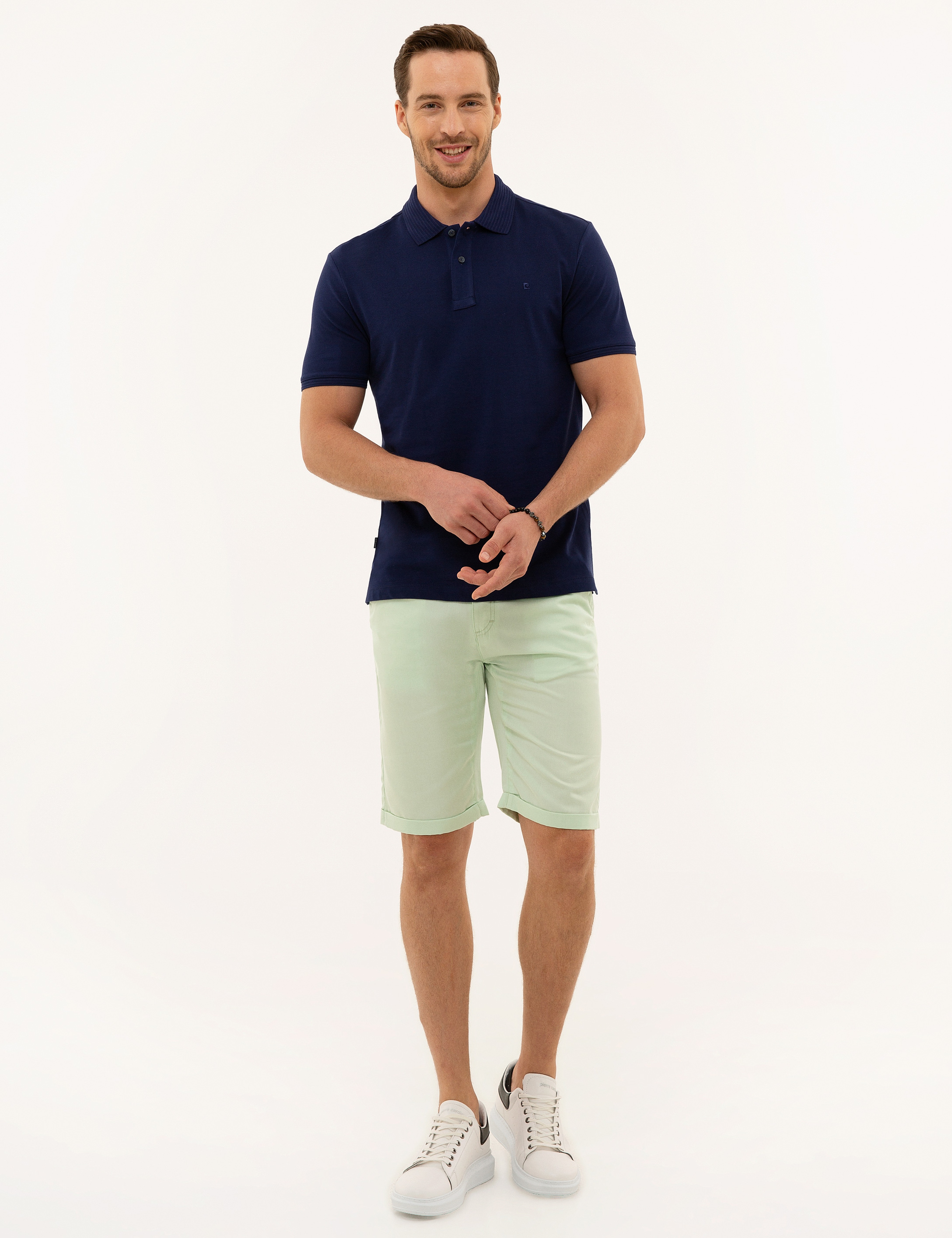 Lacivert Slim Fit Basic Tişört