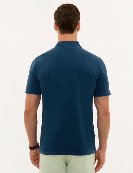 Lacivert Slim Fit Polo Yaka Tişört - 50226963001