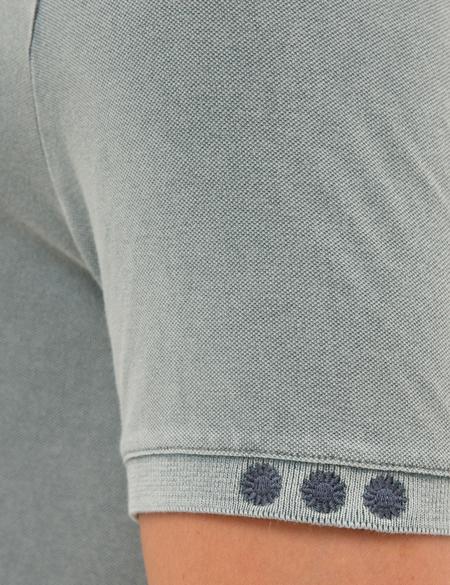 Koyu Gri Slim Fit Polo Yaka Tişört - 50226963016