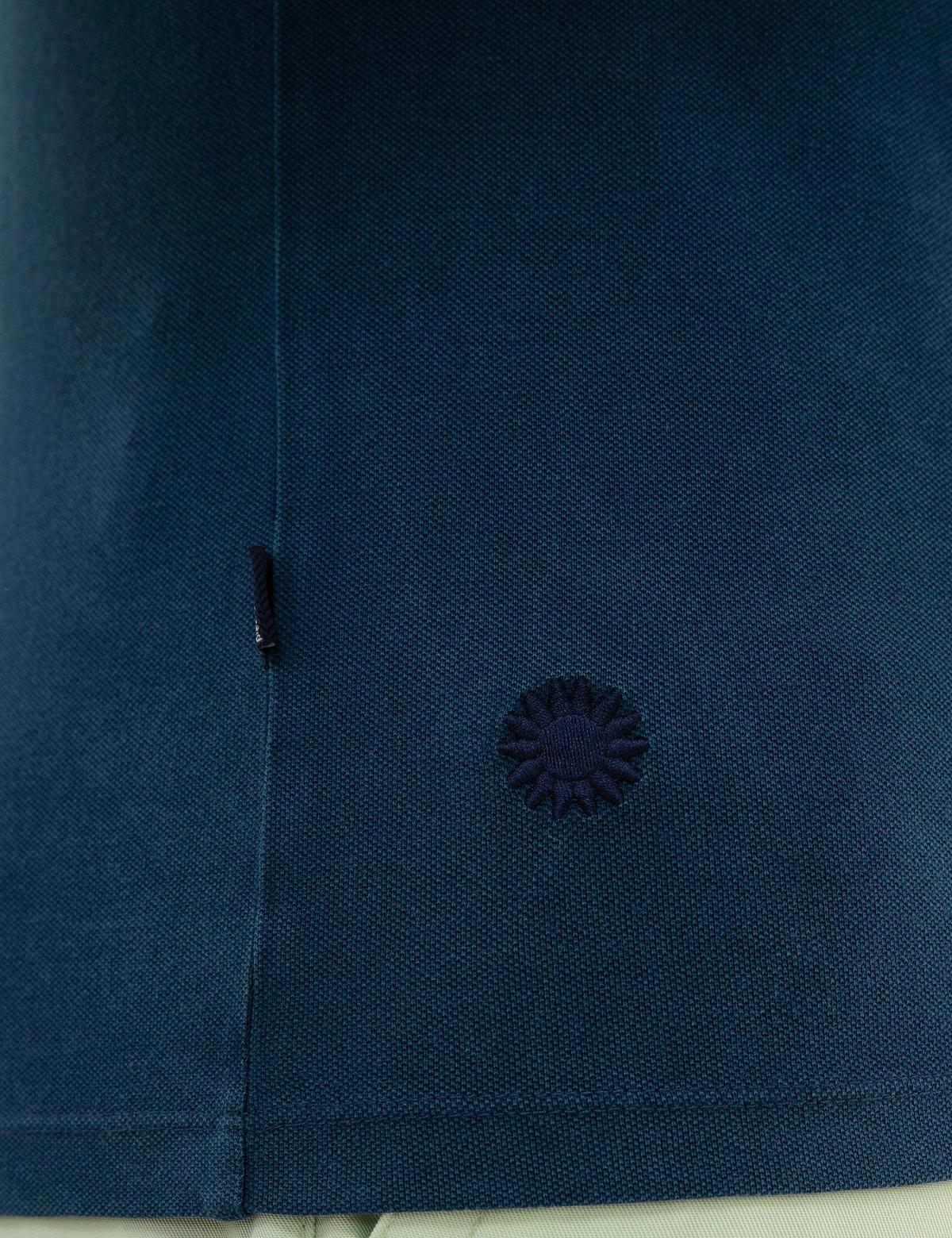 Lacivert Slim Fit Polo Yaka Tişört - 50226963001