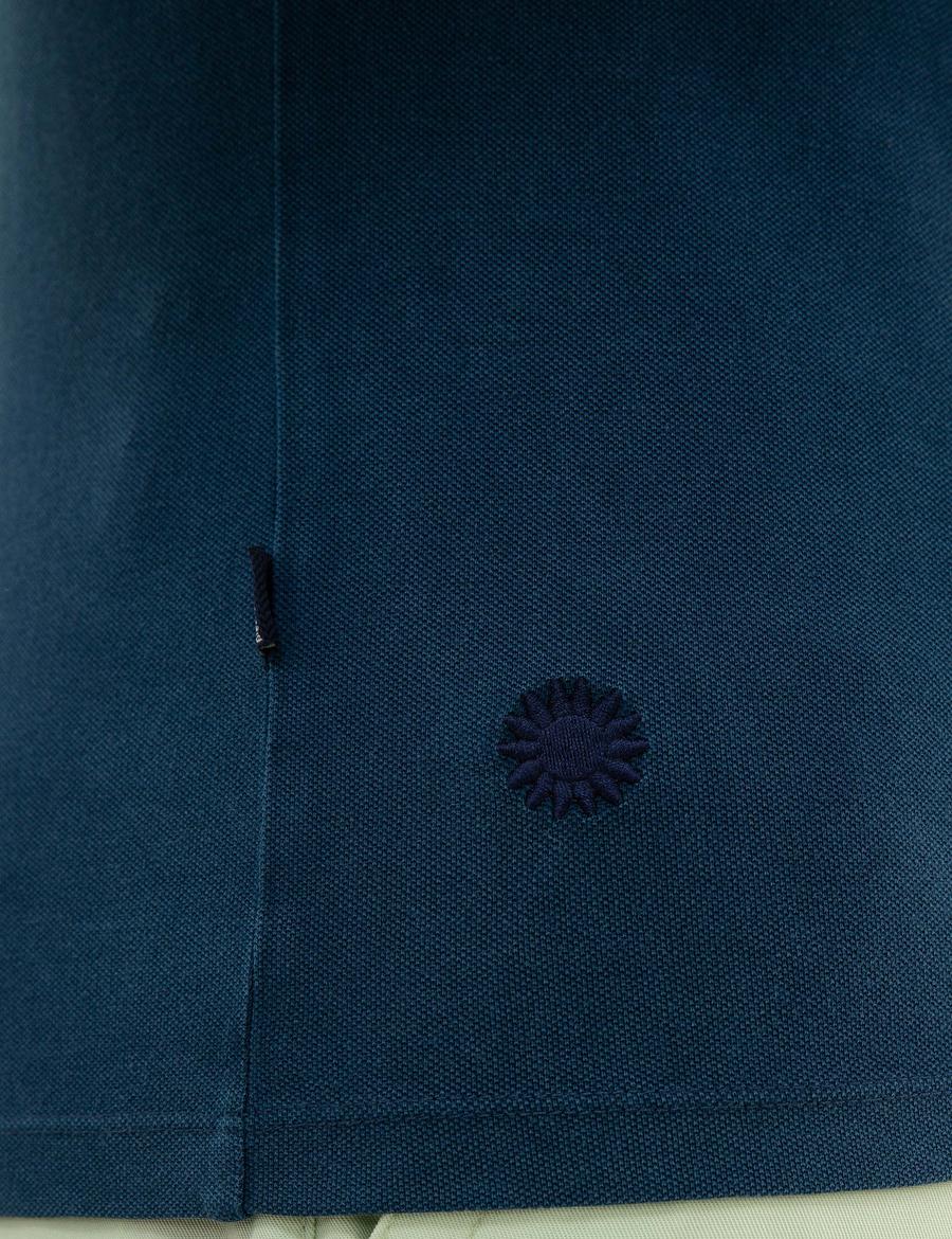 Lacivert Slim Fit Polo Yaka Tişört